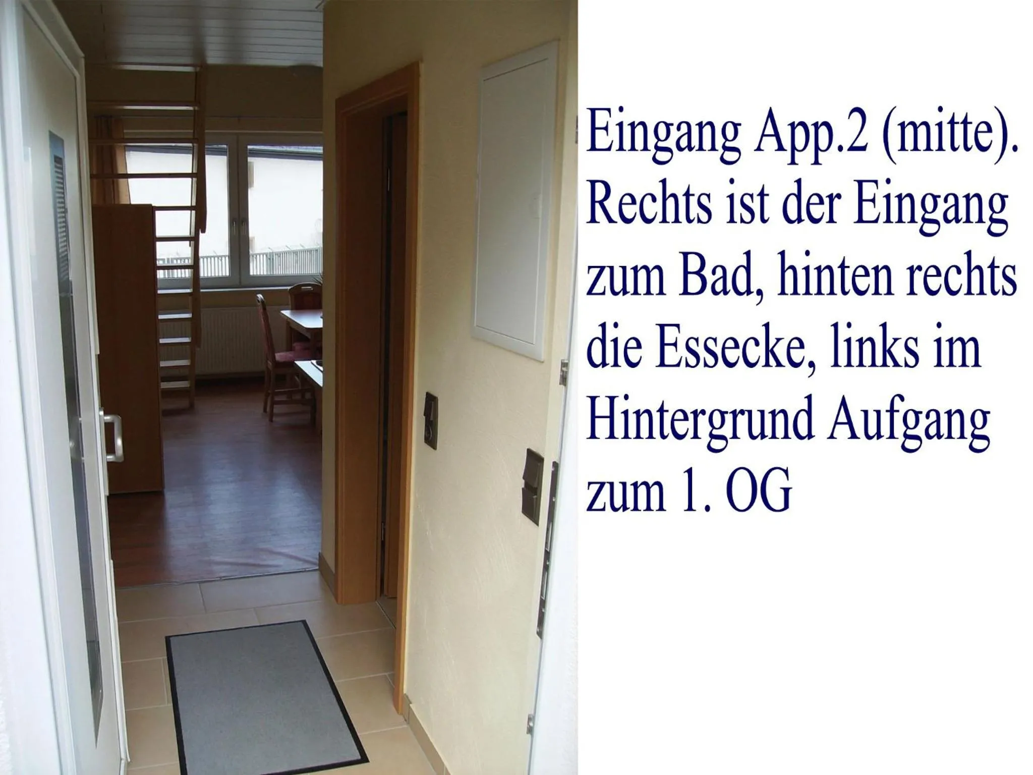 Text overlay in Järgen Ferienappartements