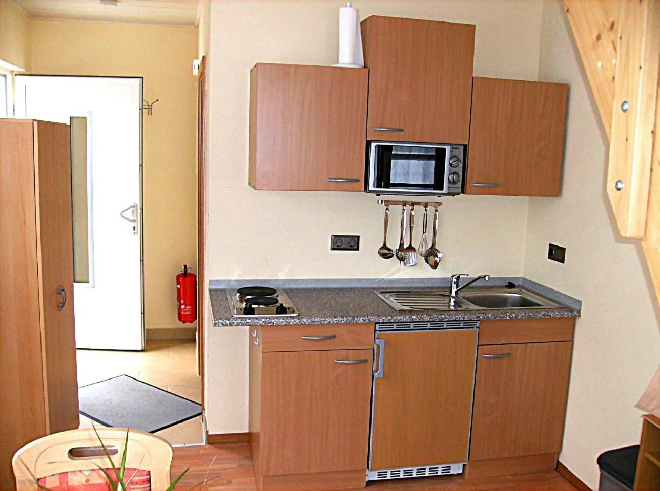 Kitchen or kitchenette in Järgen Ferienappartements