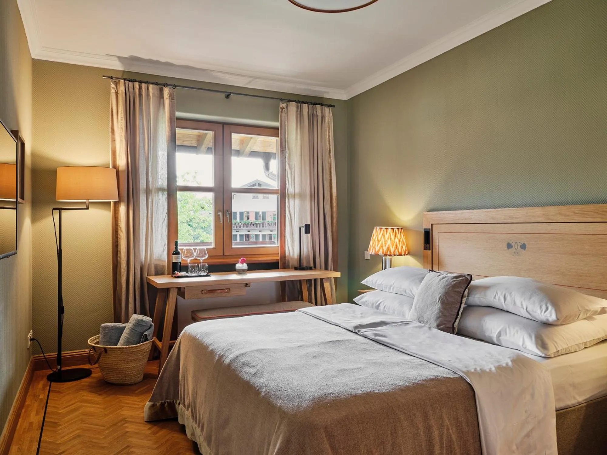 Bed in Spa & Resort Bachmair Weissach, LUXURY FAMILY RESORT