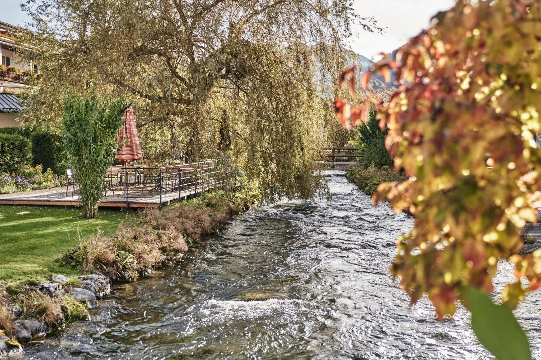 Garden in Spa & Resort Bachmair Weissach, LUXURY FAMILY RESORT