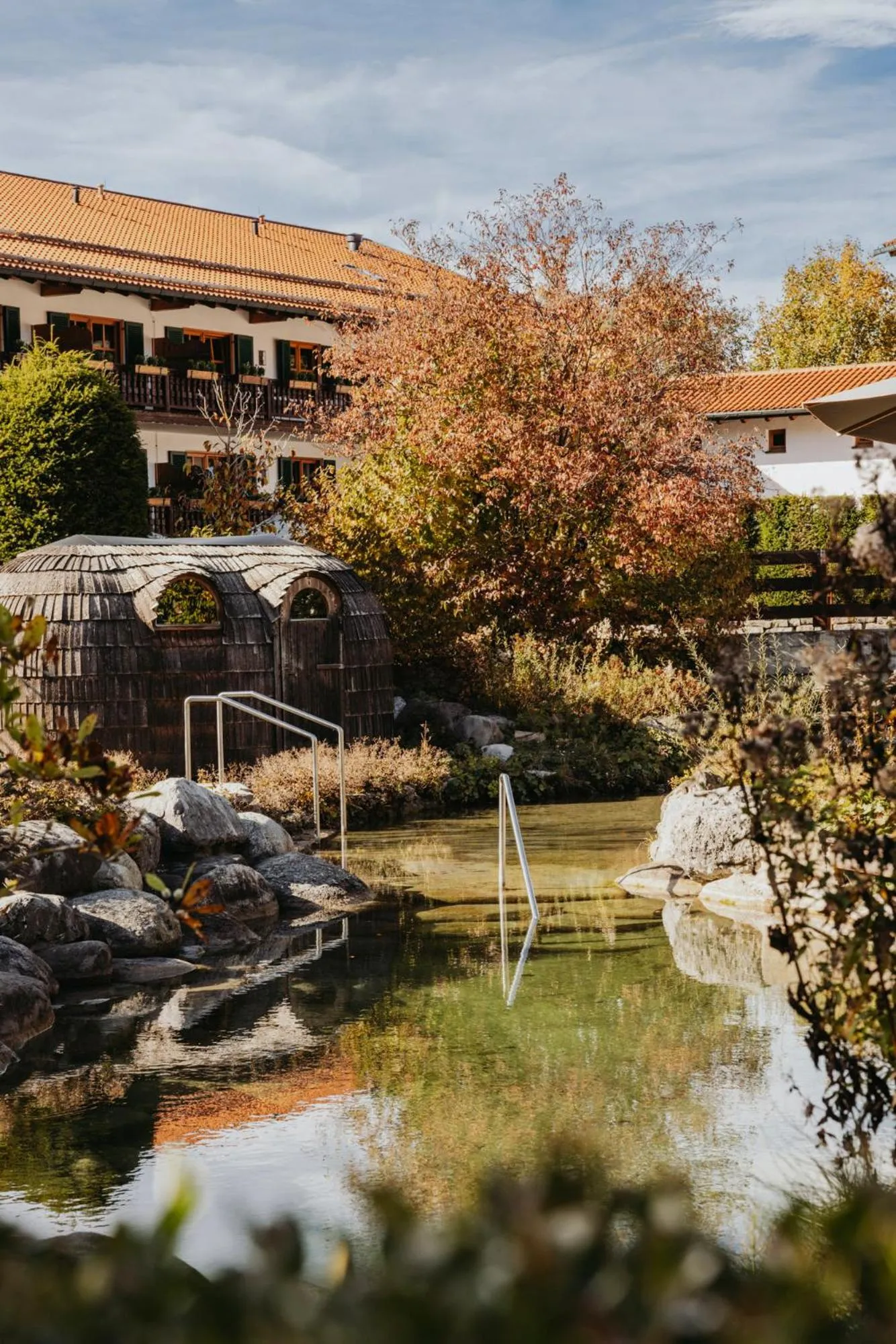 Garden in Spa & Resort Bachmair Weissach, LUXURY FAMILY RESORT