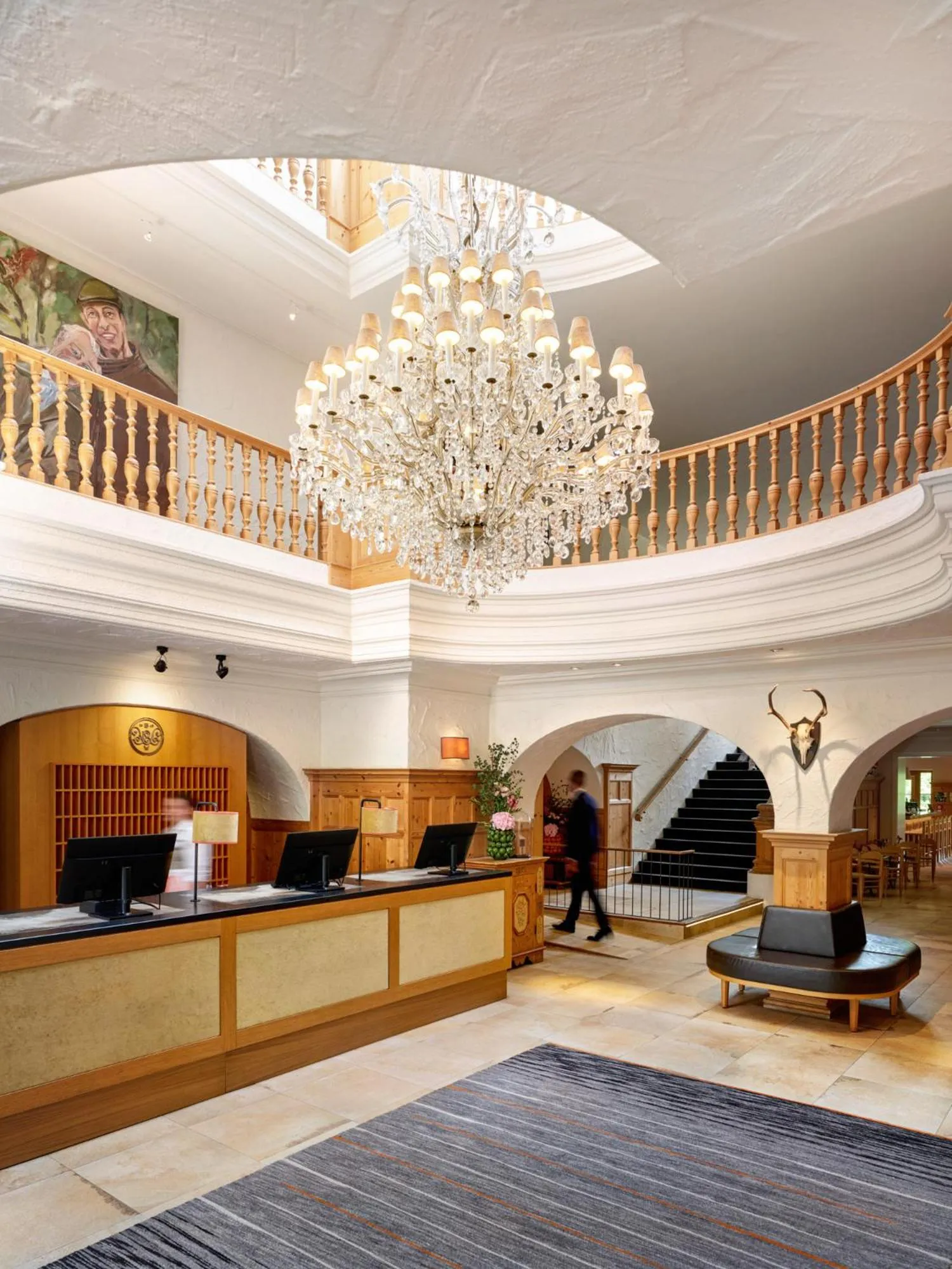 Lobby or reception in Spa & Resort Bachmair Weissach, LUXURY FAMILY RESORT