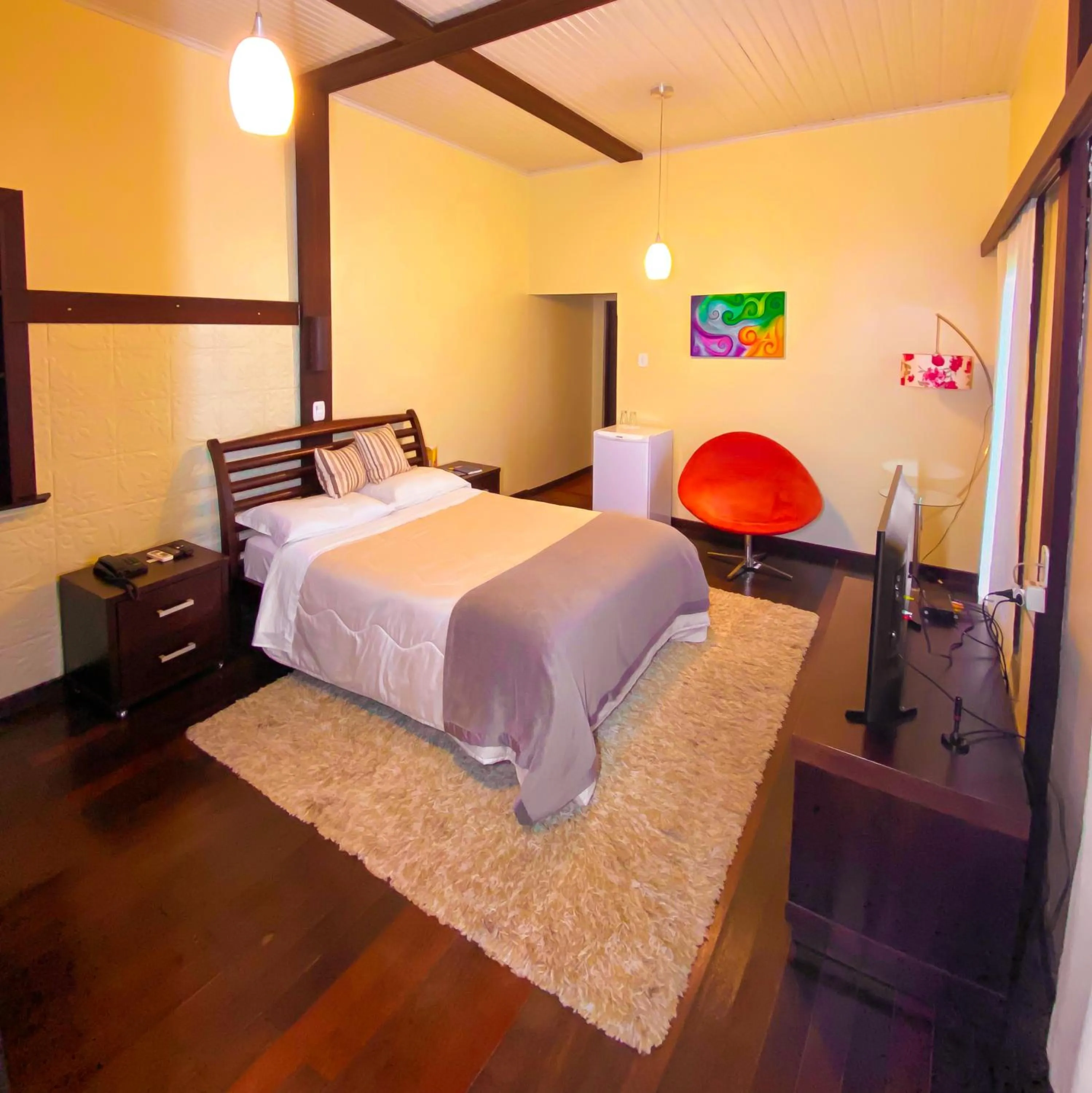 Bed in Hotel Pousada Joao de Barro