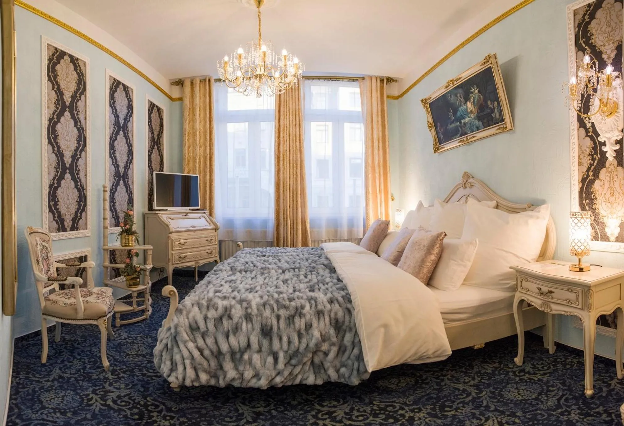 Bedroom, Bed in Hotel Alexandra