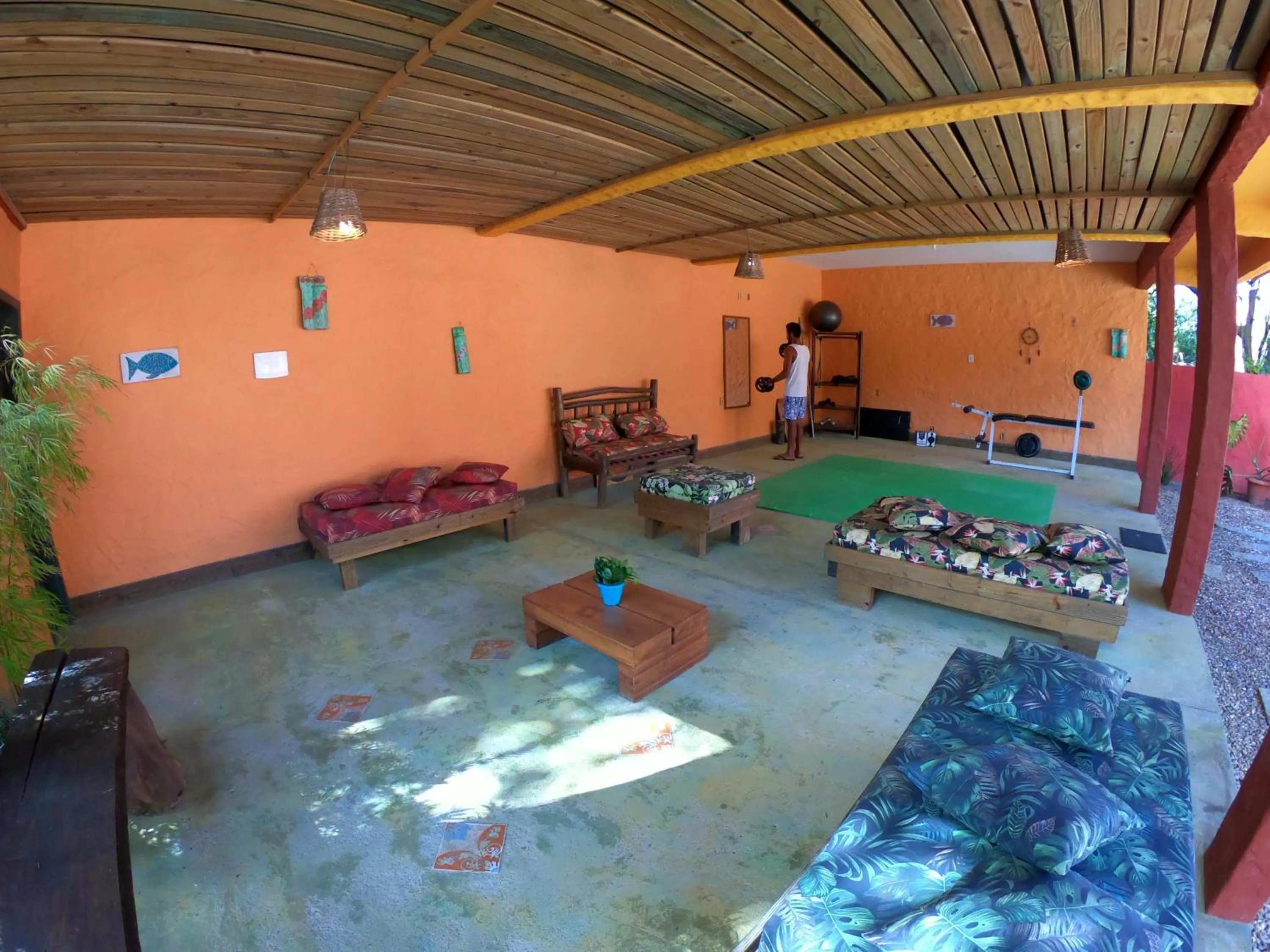 Fitness centre/facilities in Pousada Beleza Pura na Praia da Ferrugem