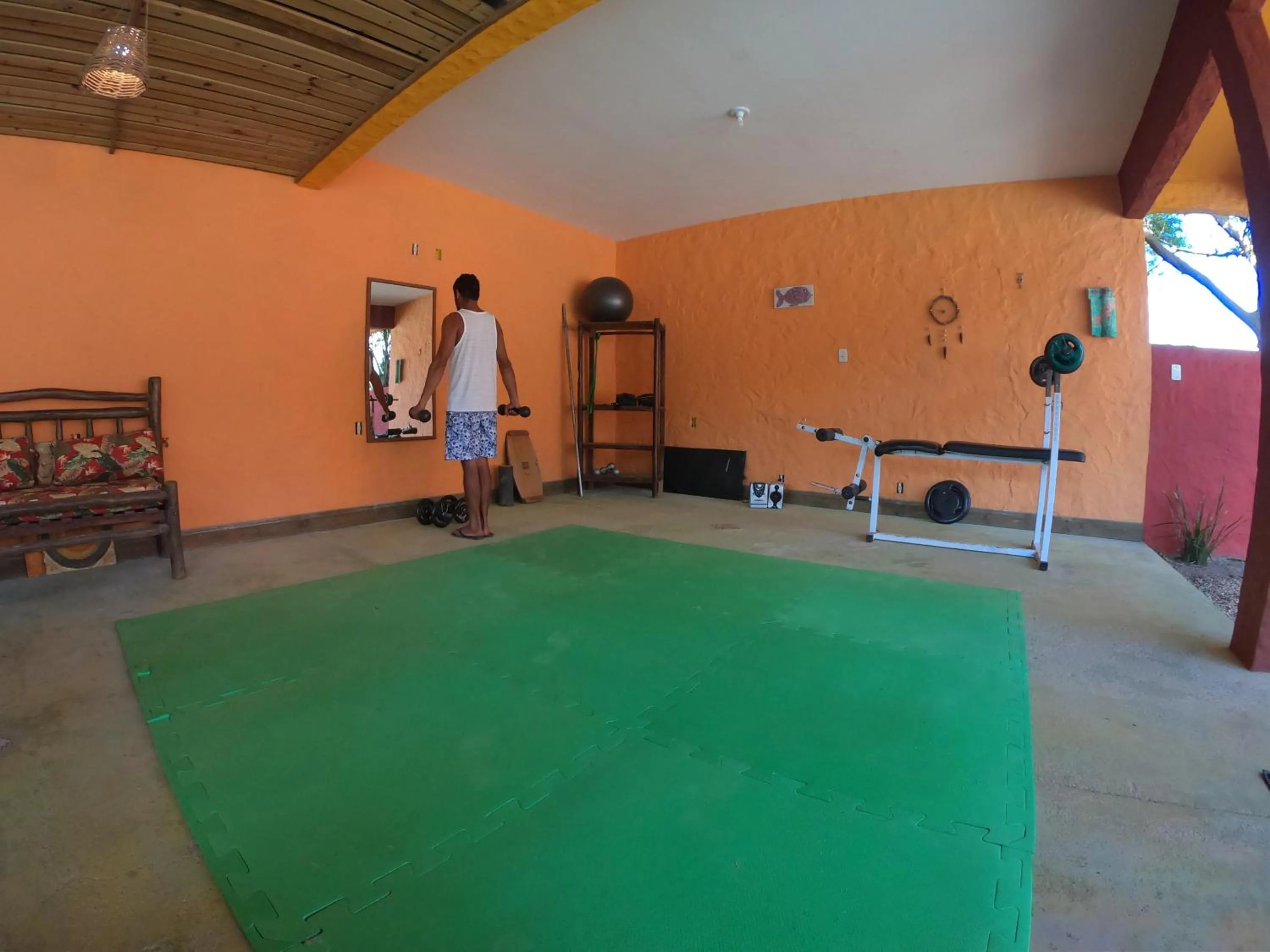 Fitness centre/facilities in Pousada Beleza Pura na Praia da Ferrugem