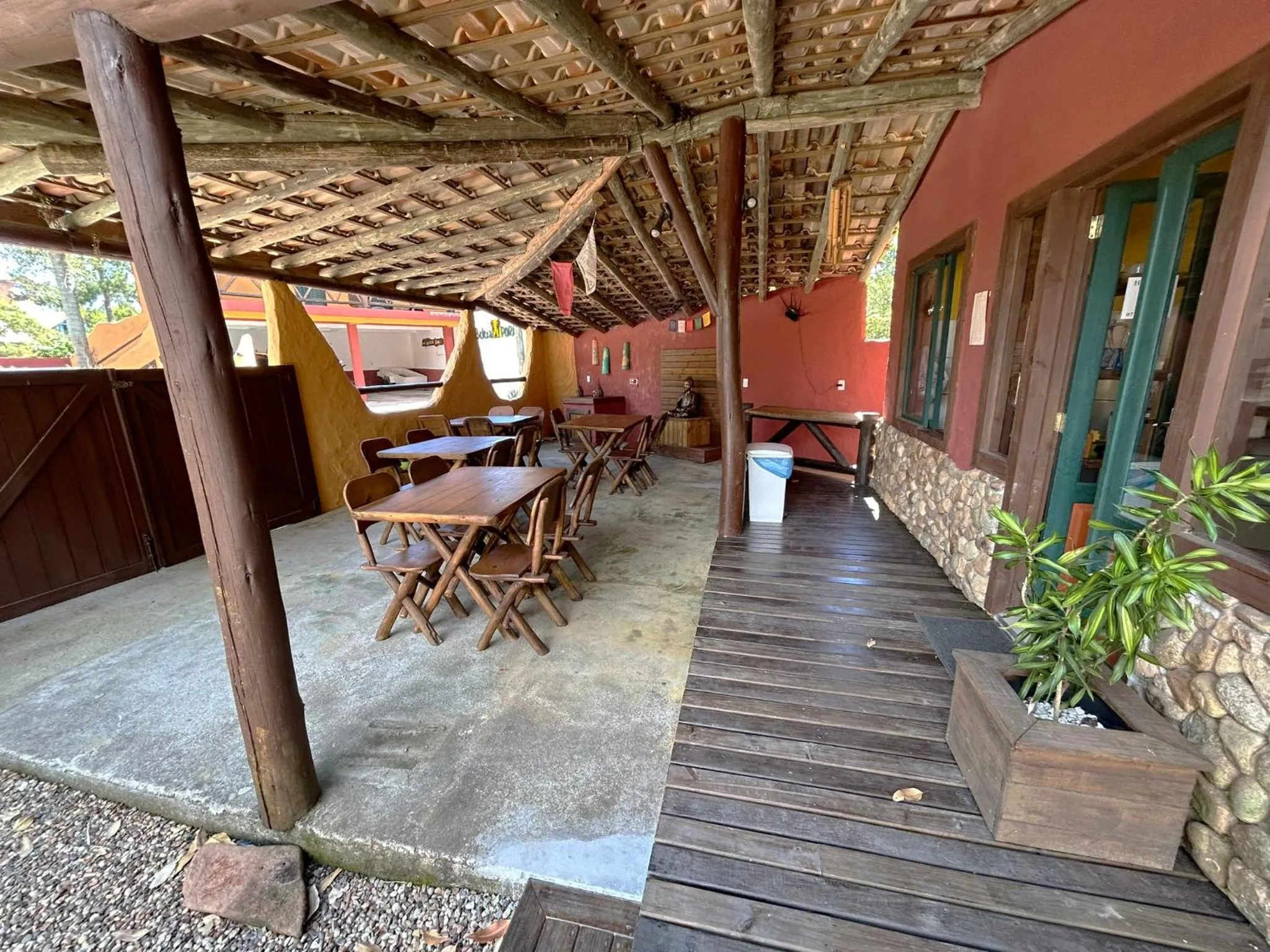 Dining area in Pousada Beleza Pura na Praia da Ferrugem