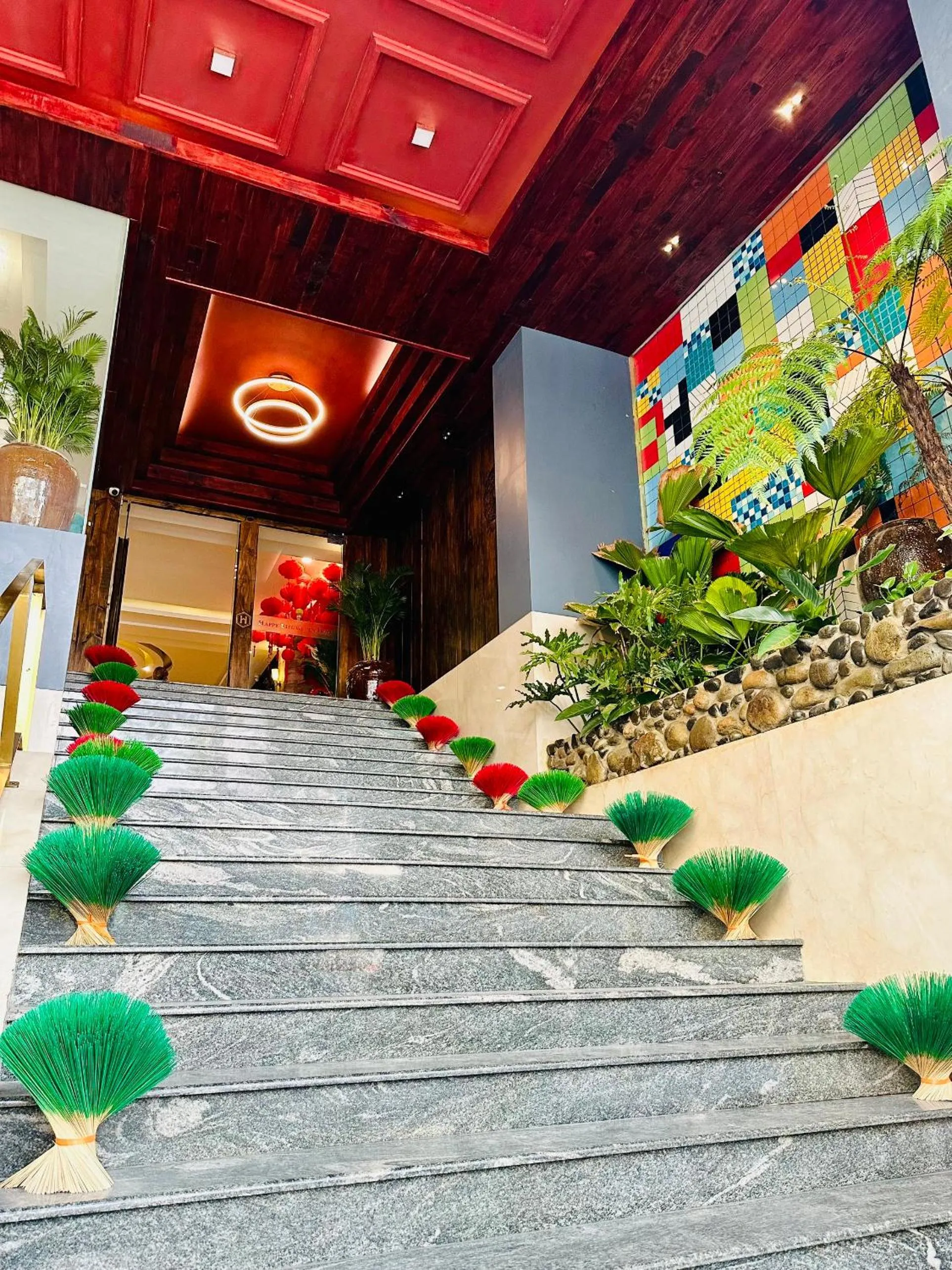 Facade/entrance in Happy Life Green Hotel