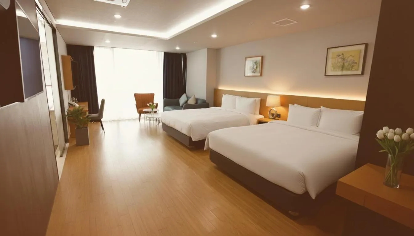 Bed in Kwangsu Hotel Haeundae