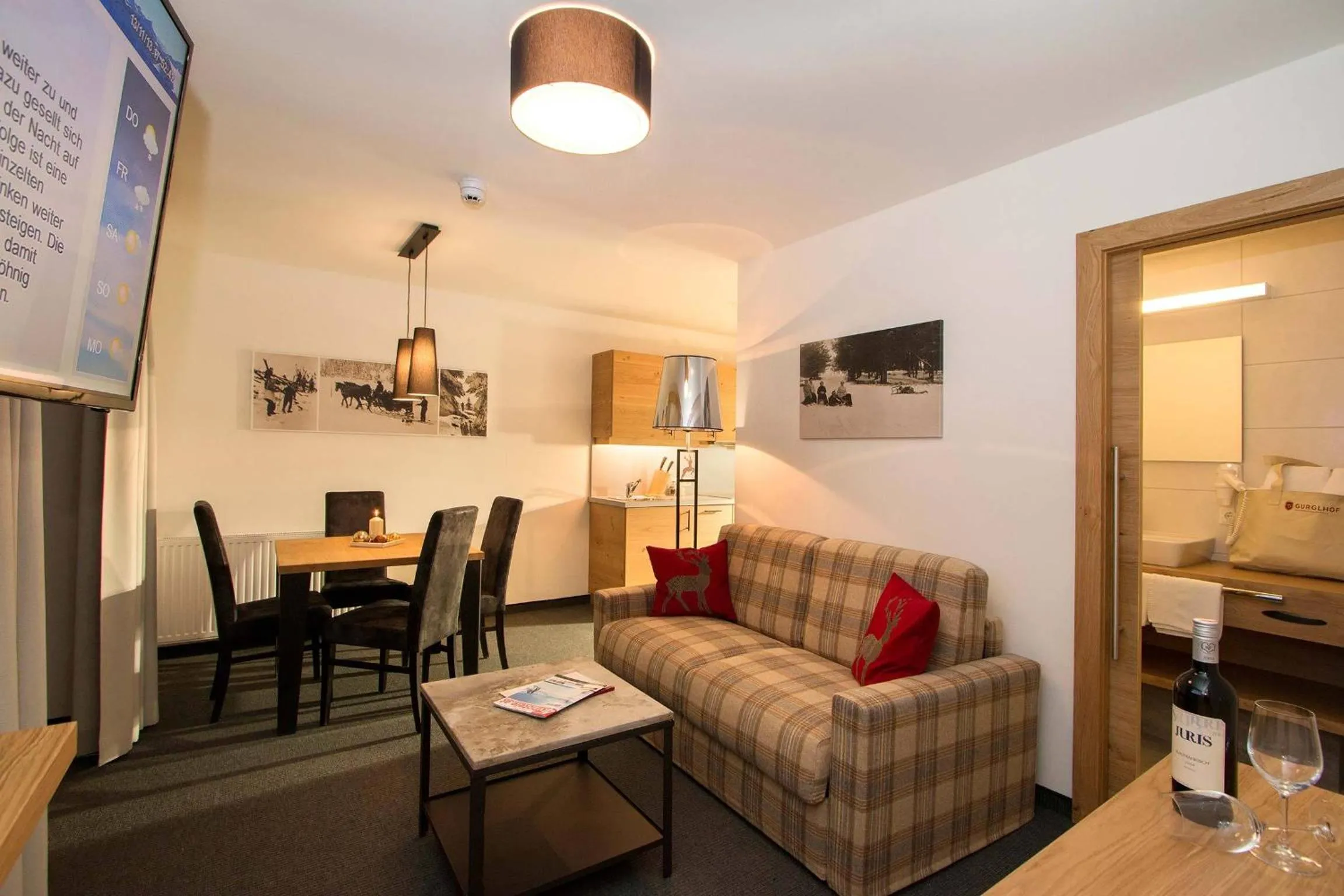 Living room in Gurglhof Apartmenthaus