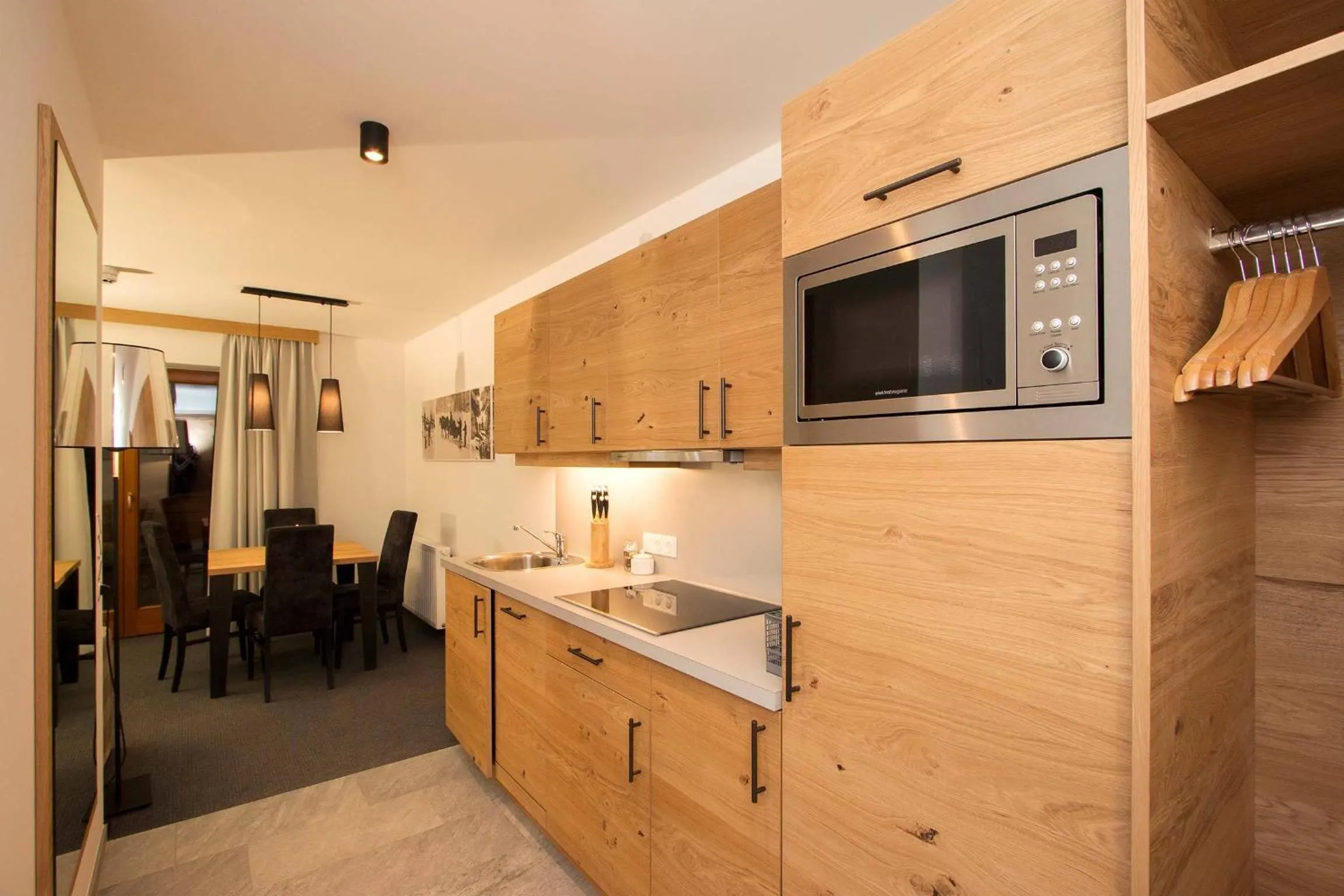 Kitchen or kitchenette in Gurglhof Apartmenthaus