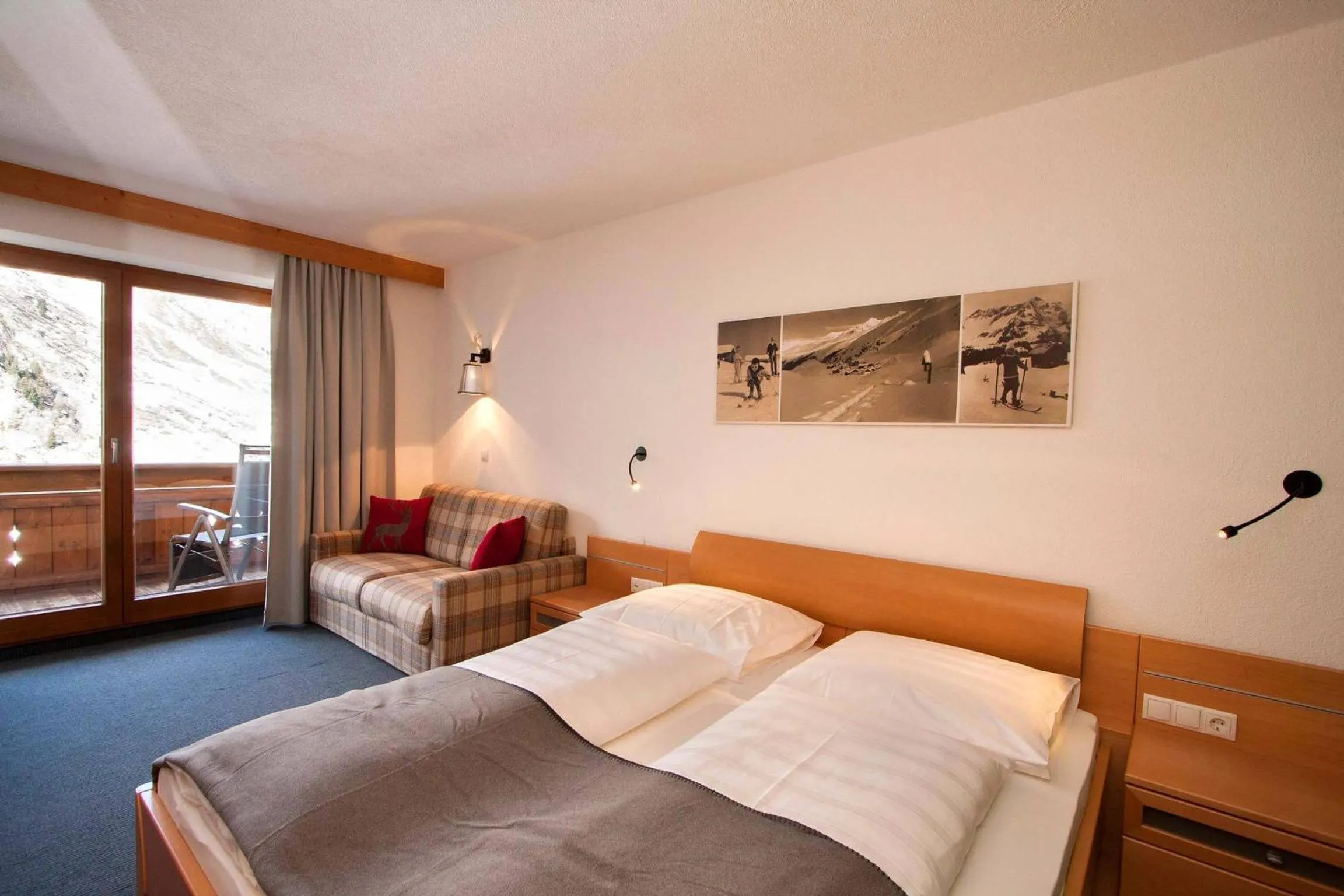 Bed in Gurglhof Apartmenthaus