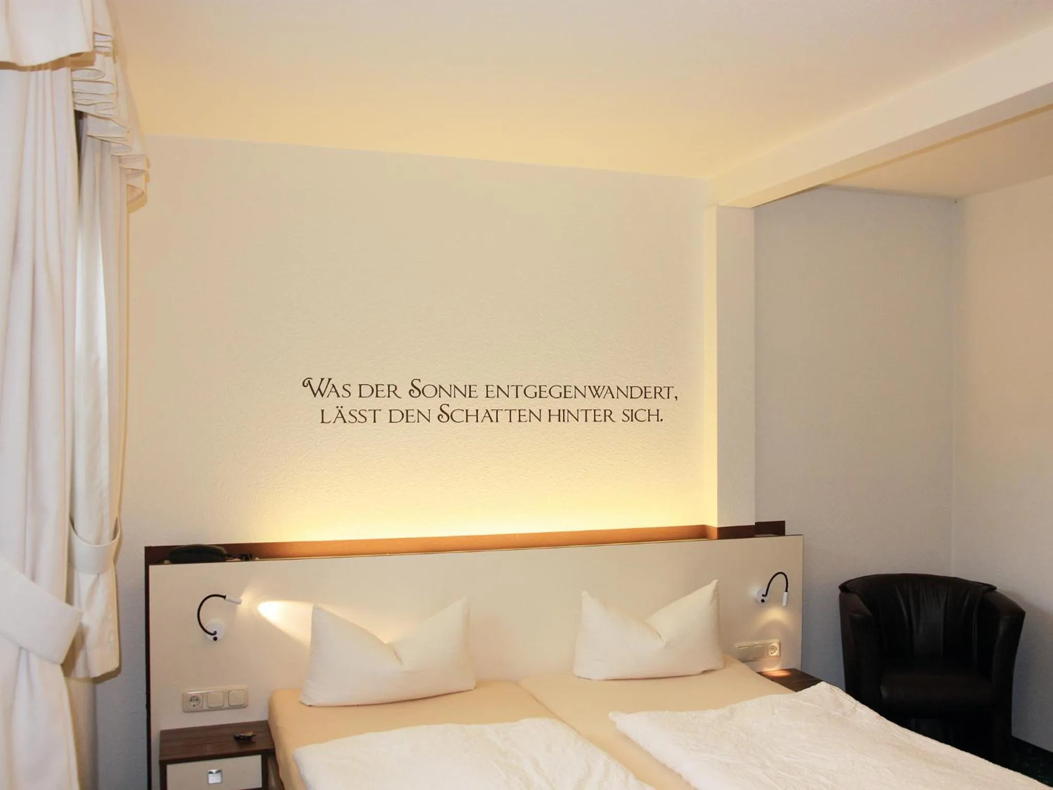 Photo of the whole room, Bed in Hotel Goldener Hirsch