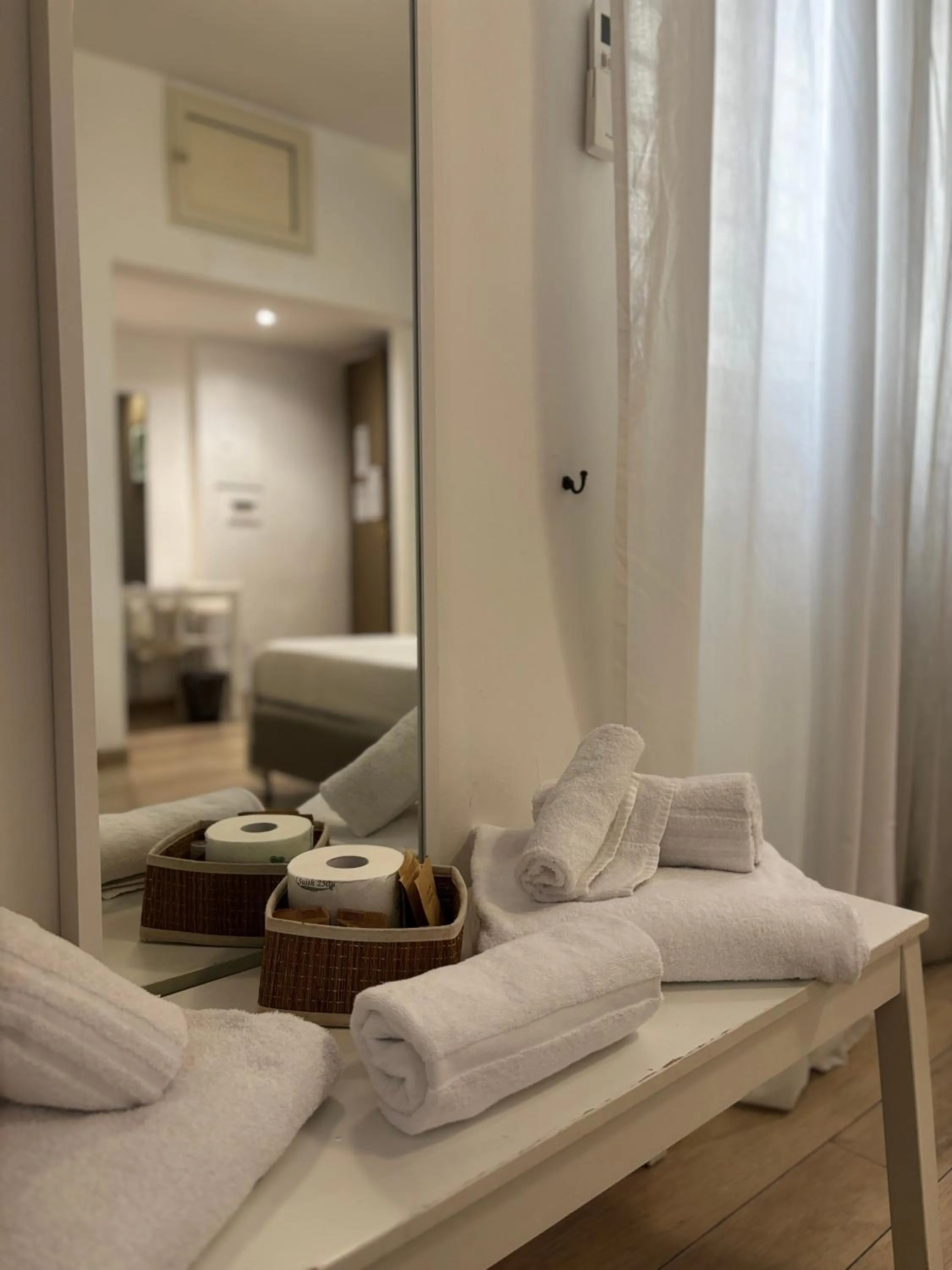towels, Bed in Residenza Conti