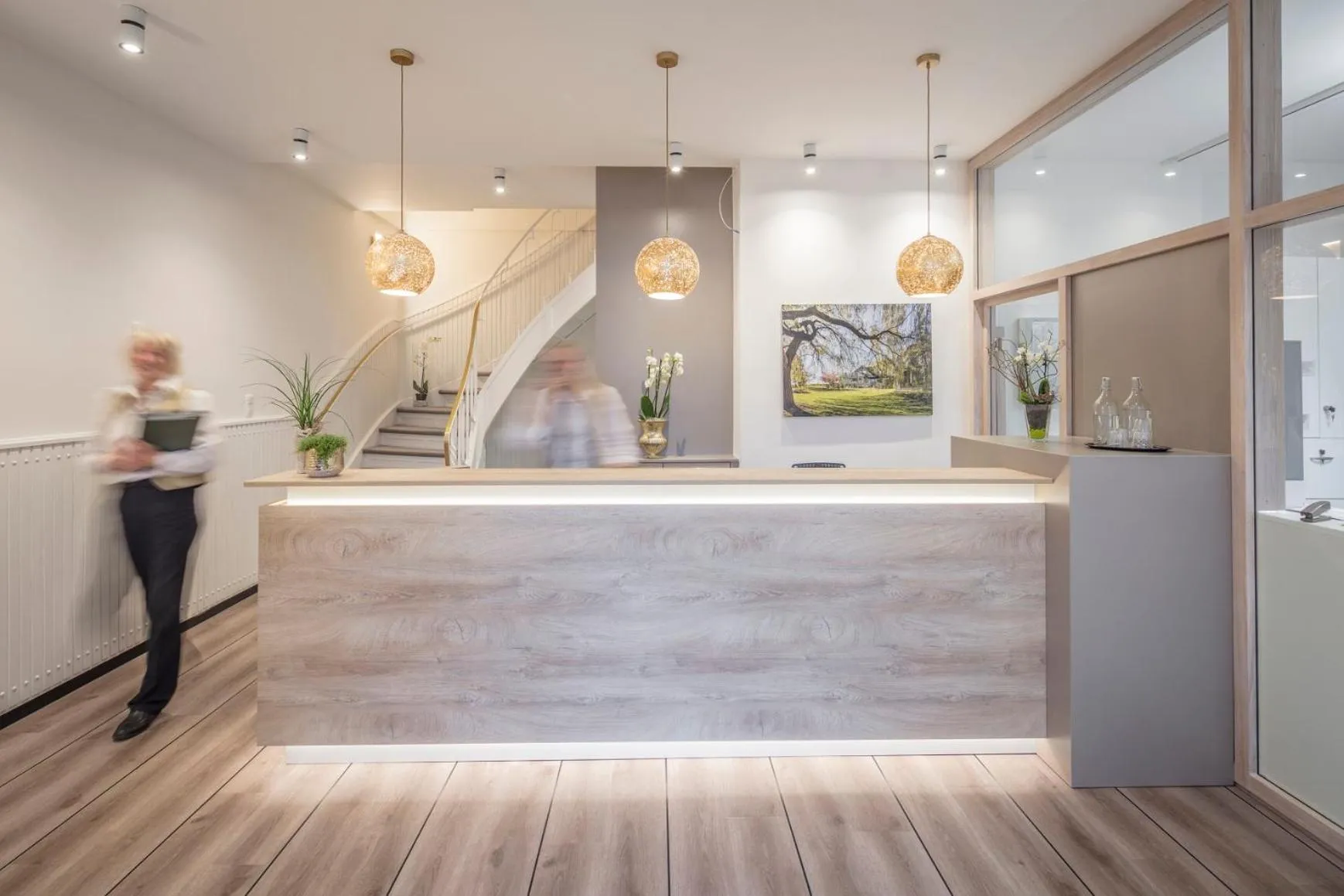 Lobby or reception in HofHotel Krähenberg