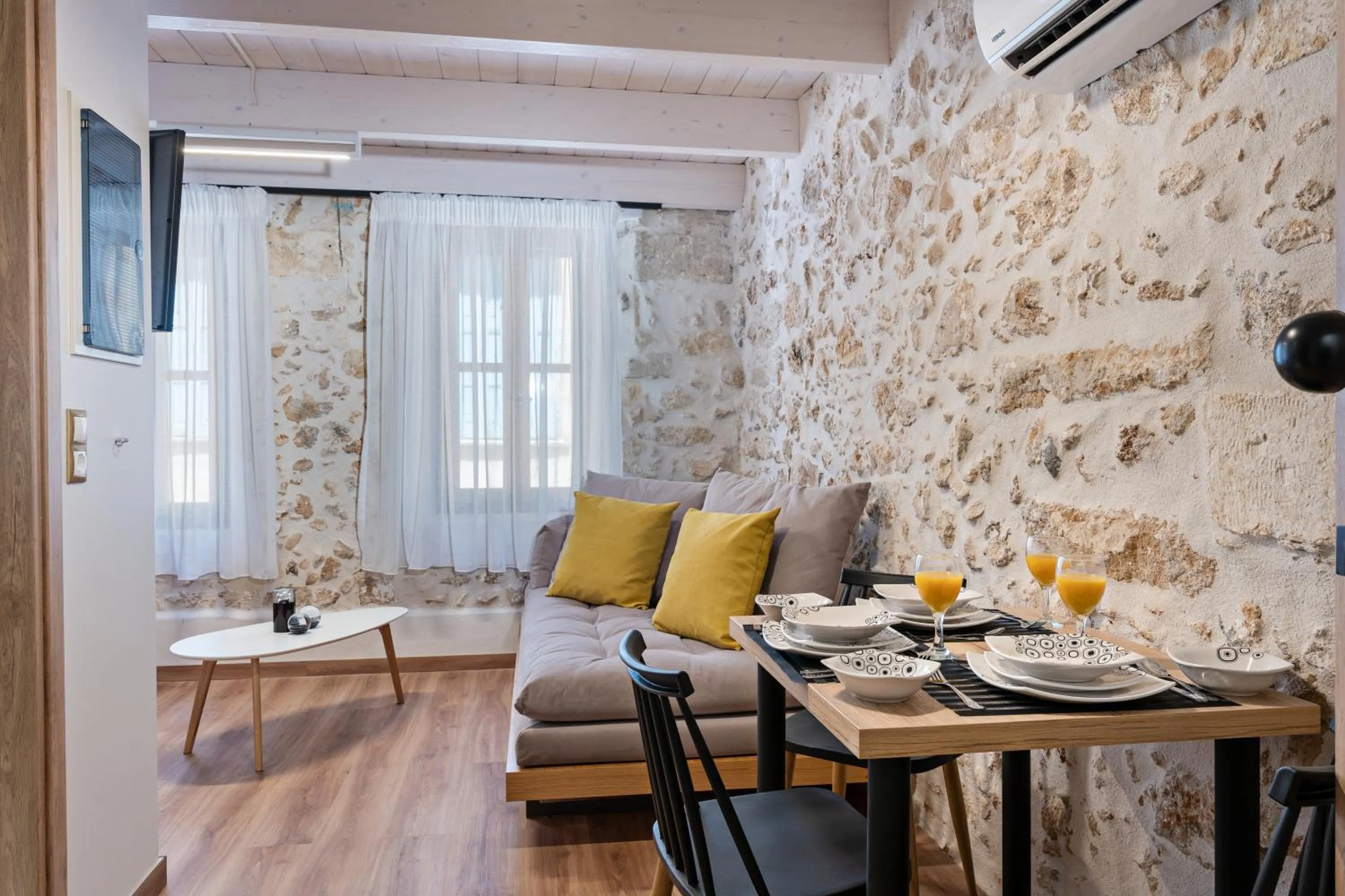 Kitchen or kitchenette in Erotokritos City Luxury Suites