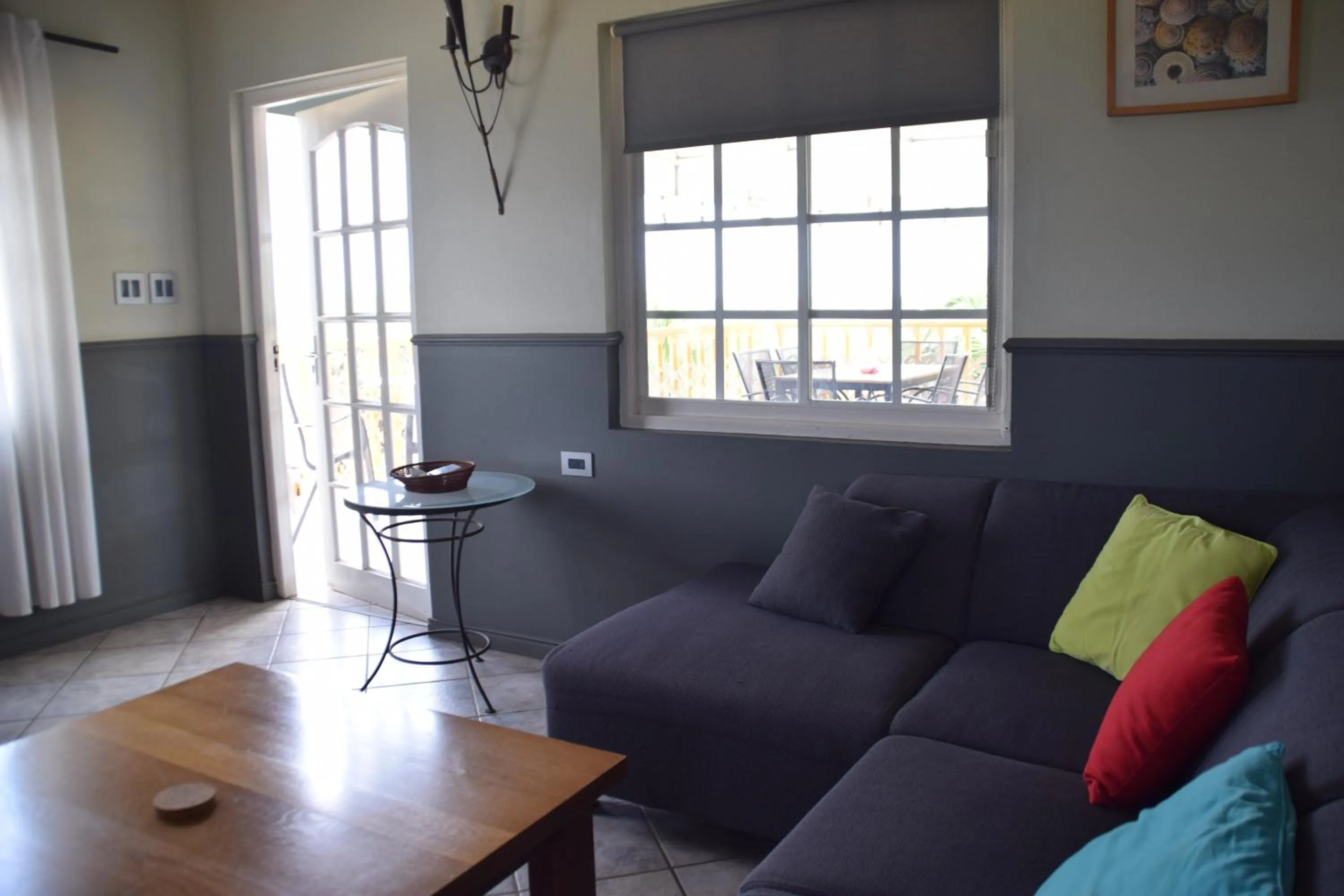 Seating area in La Felicidad Aruba