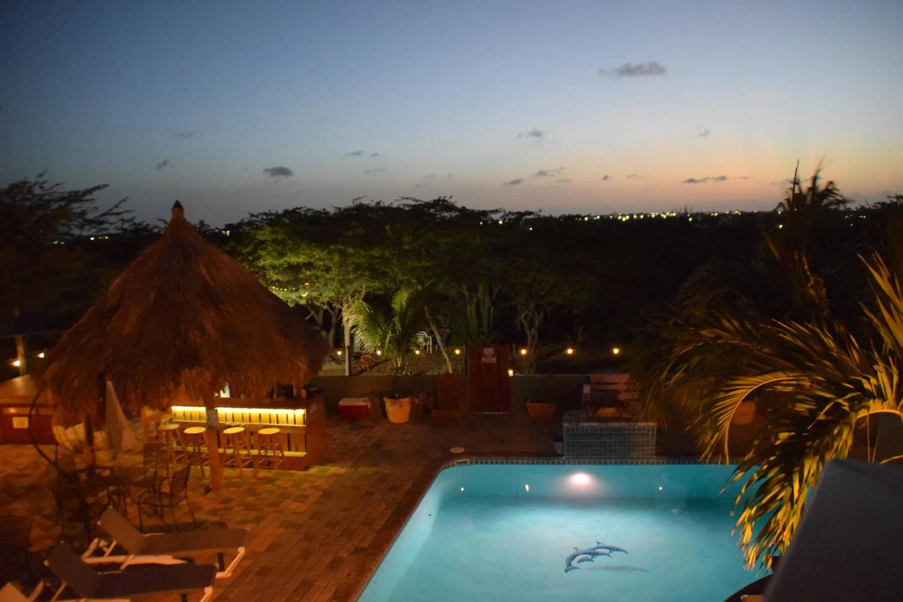 Night in La Felicidad Aruba