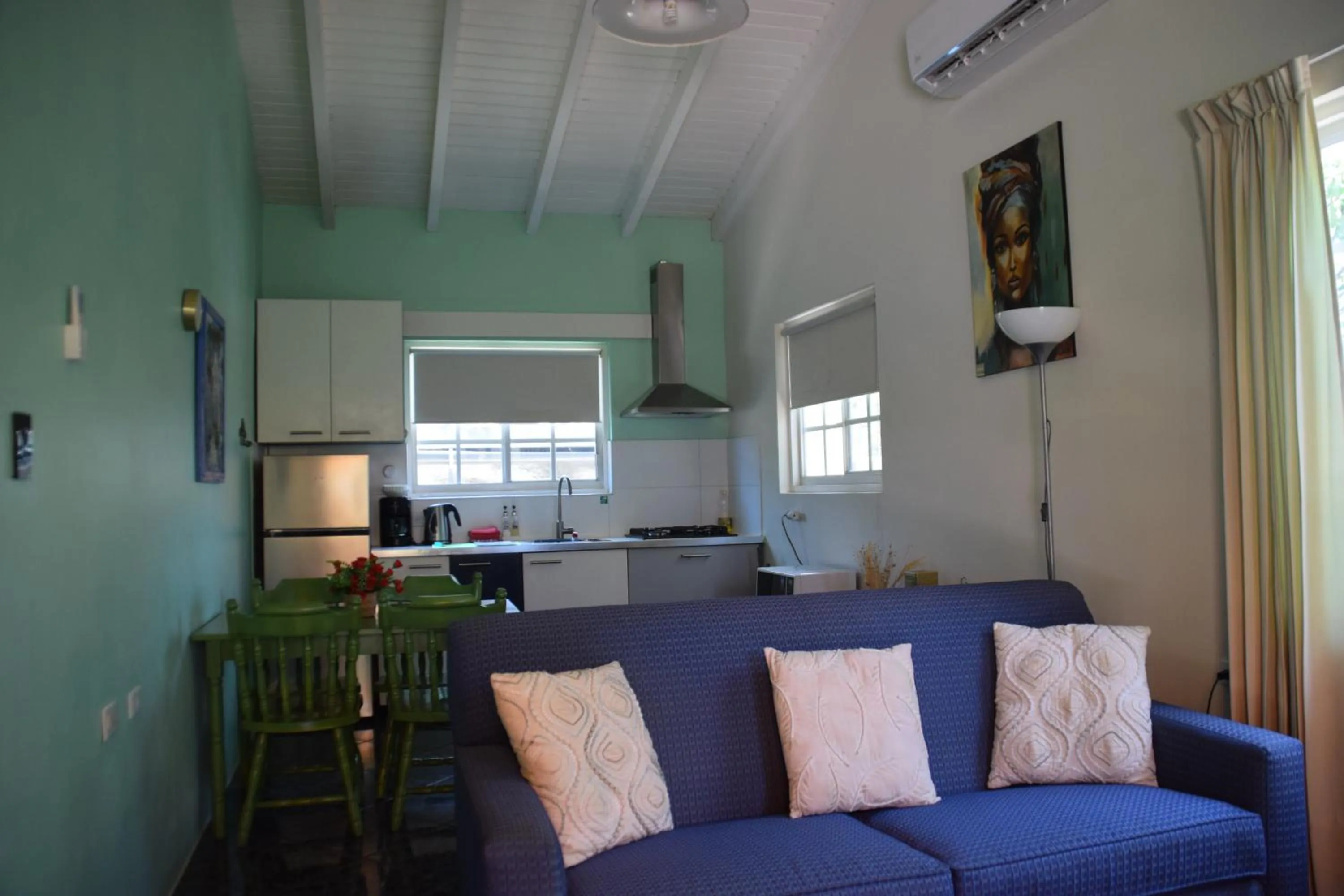 Living room in La Felicidad Aruba