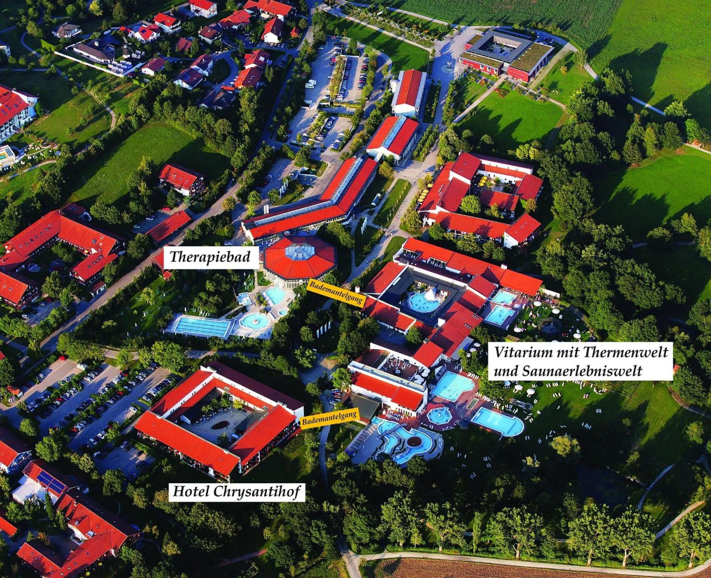Bird's eye view in Hotel Chrysantihof