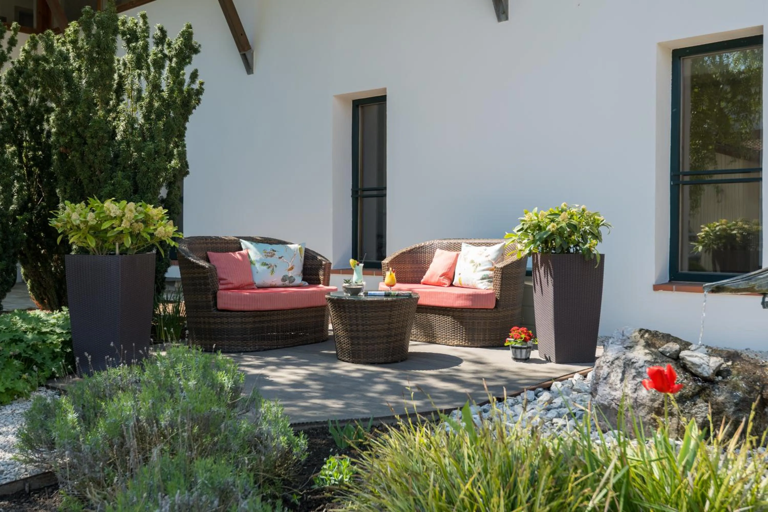 Seating area in Hotel Chrysantihof
