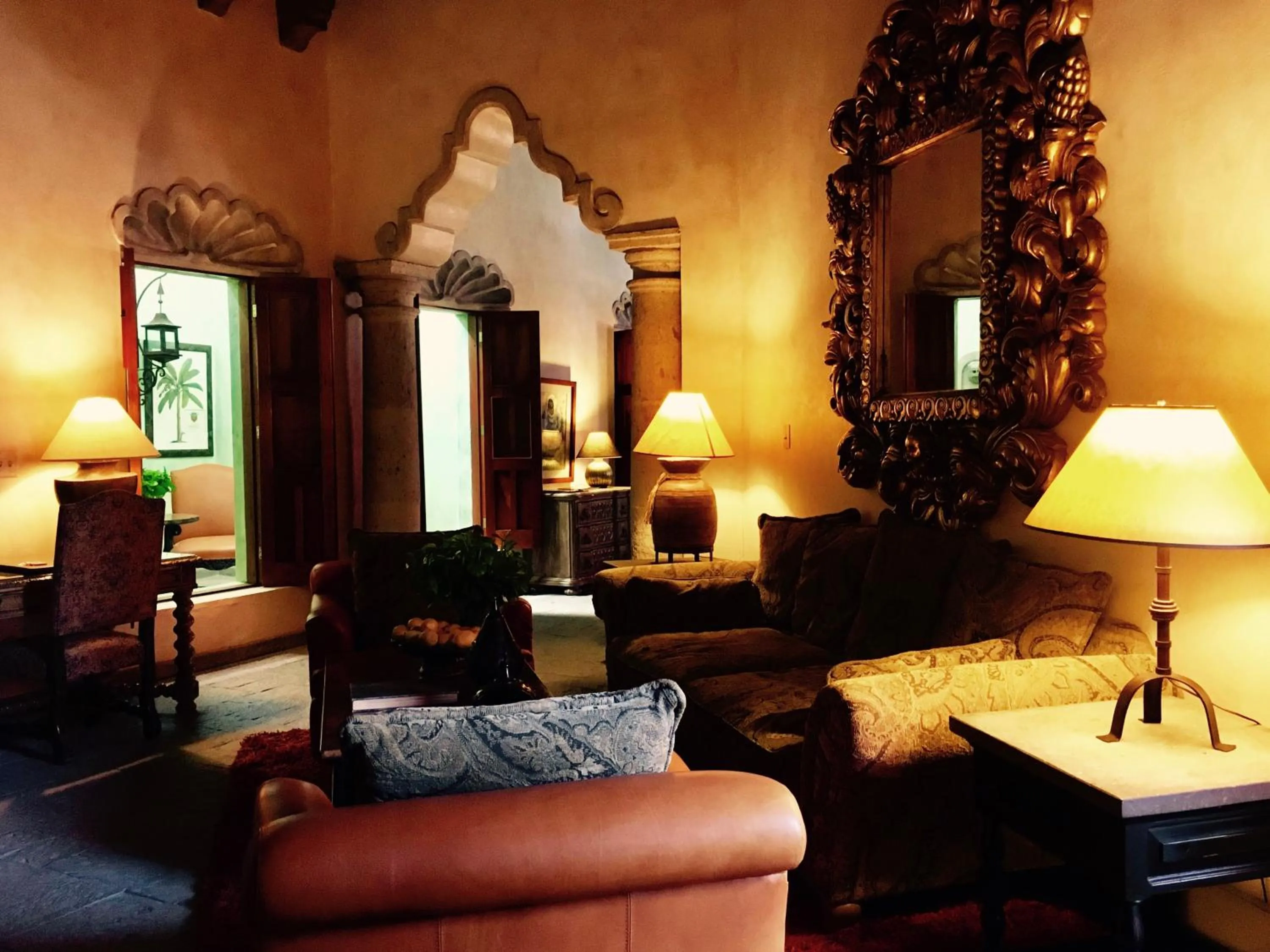 Living room in Hacienda de los Santos