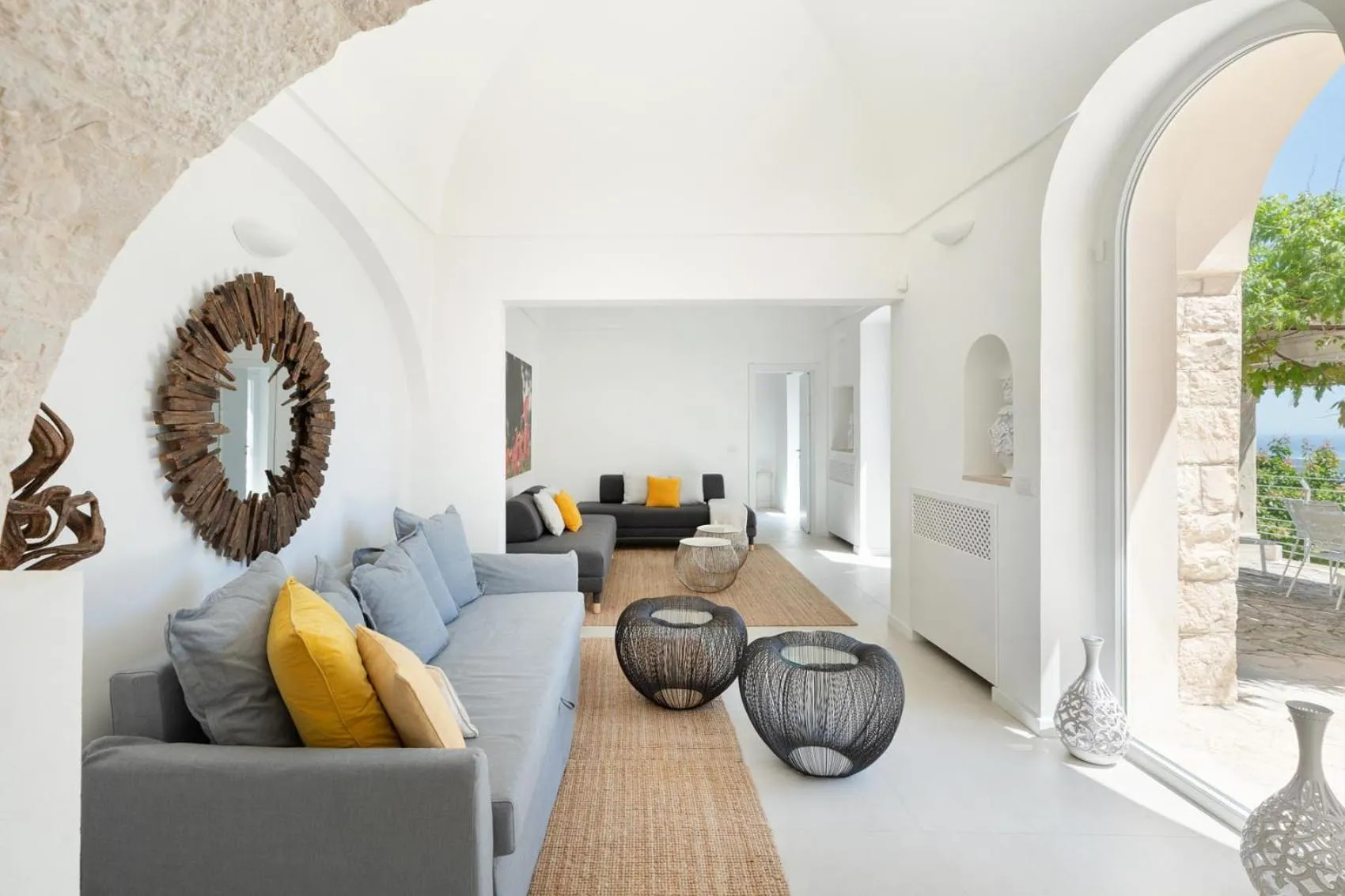Living room in Villa Lemorè
