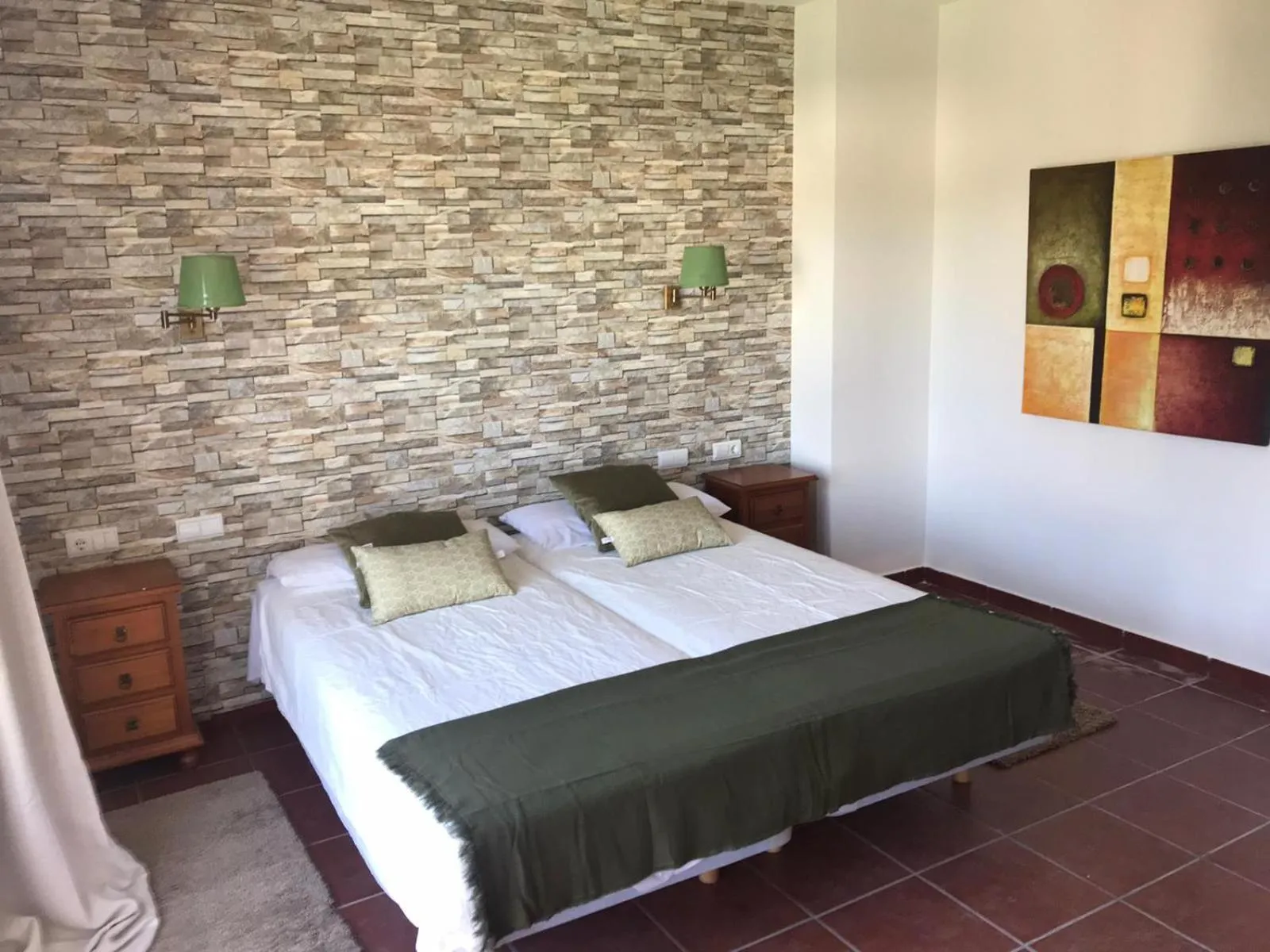 View (from property/room), Bed in La Fuentecilla