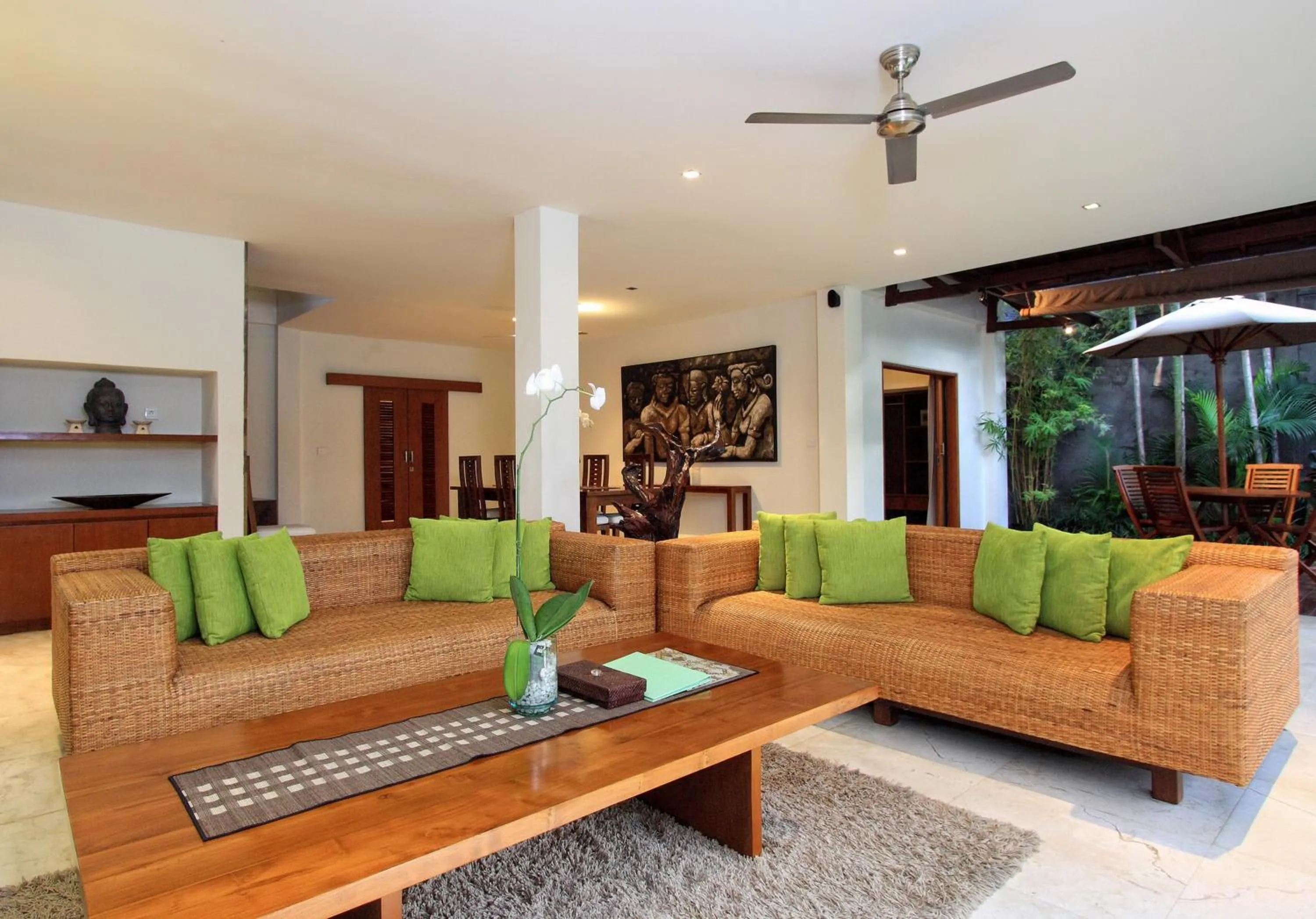Living room in Serene Villas