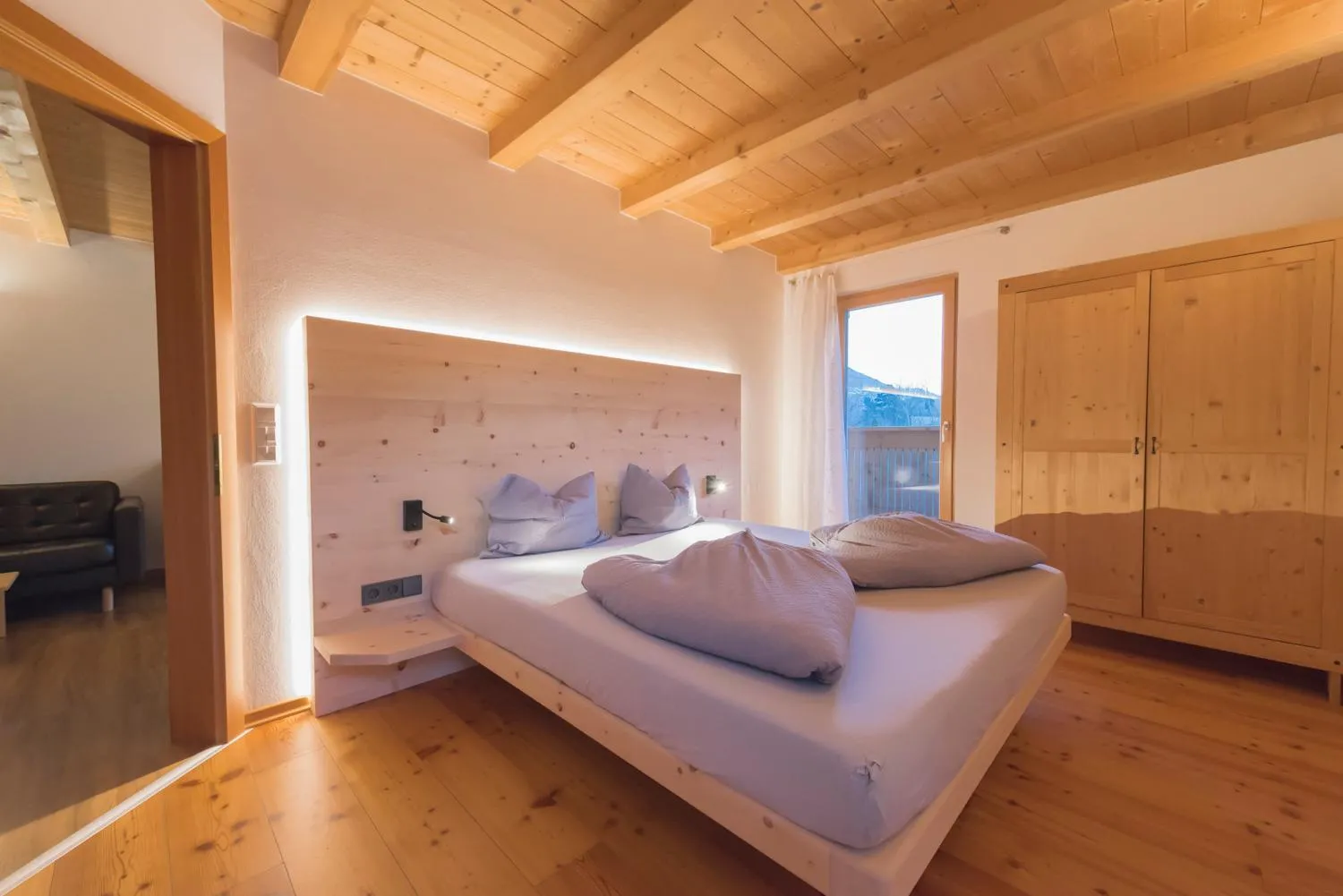Bed in Residence-Garni Haus Tschenett