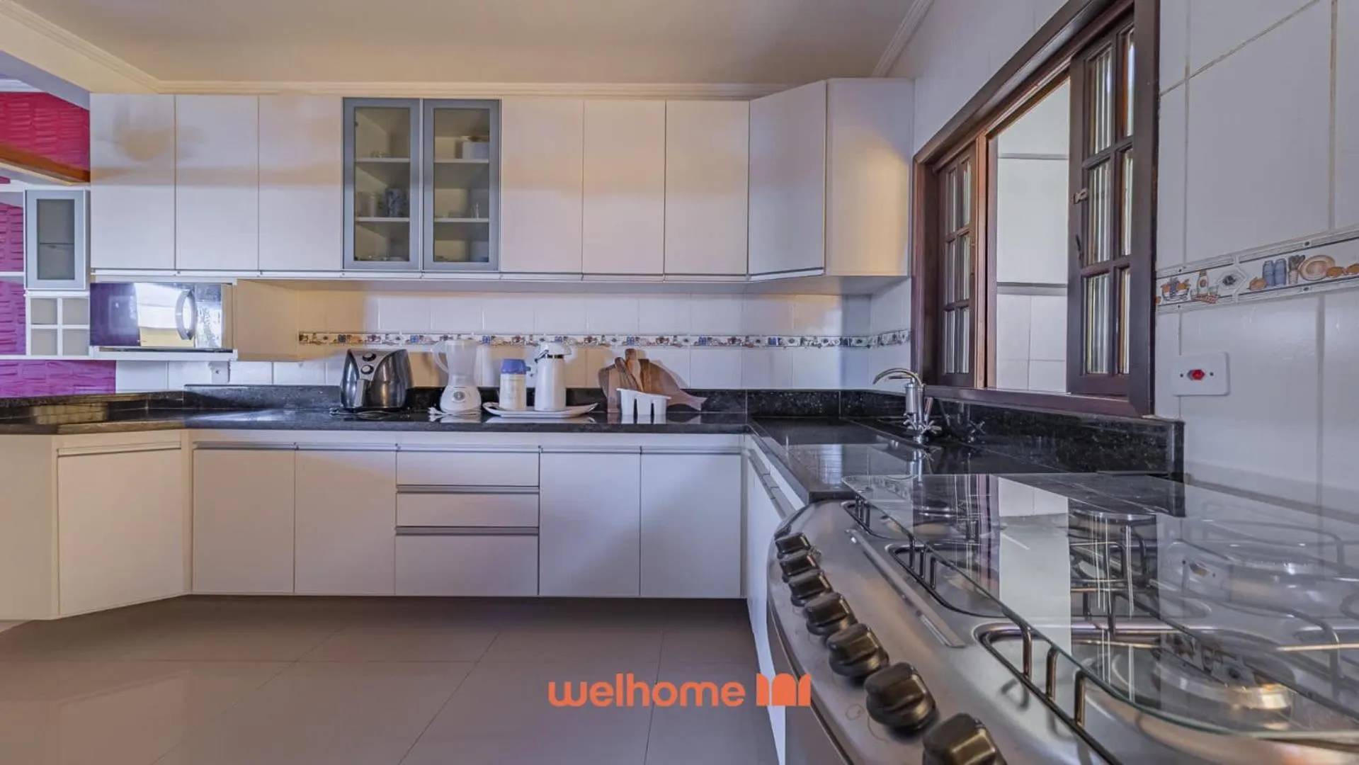 Kitchen or kitchenette in Casa Amarela Estufa 2 Ubatuba SP
