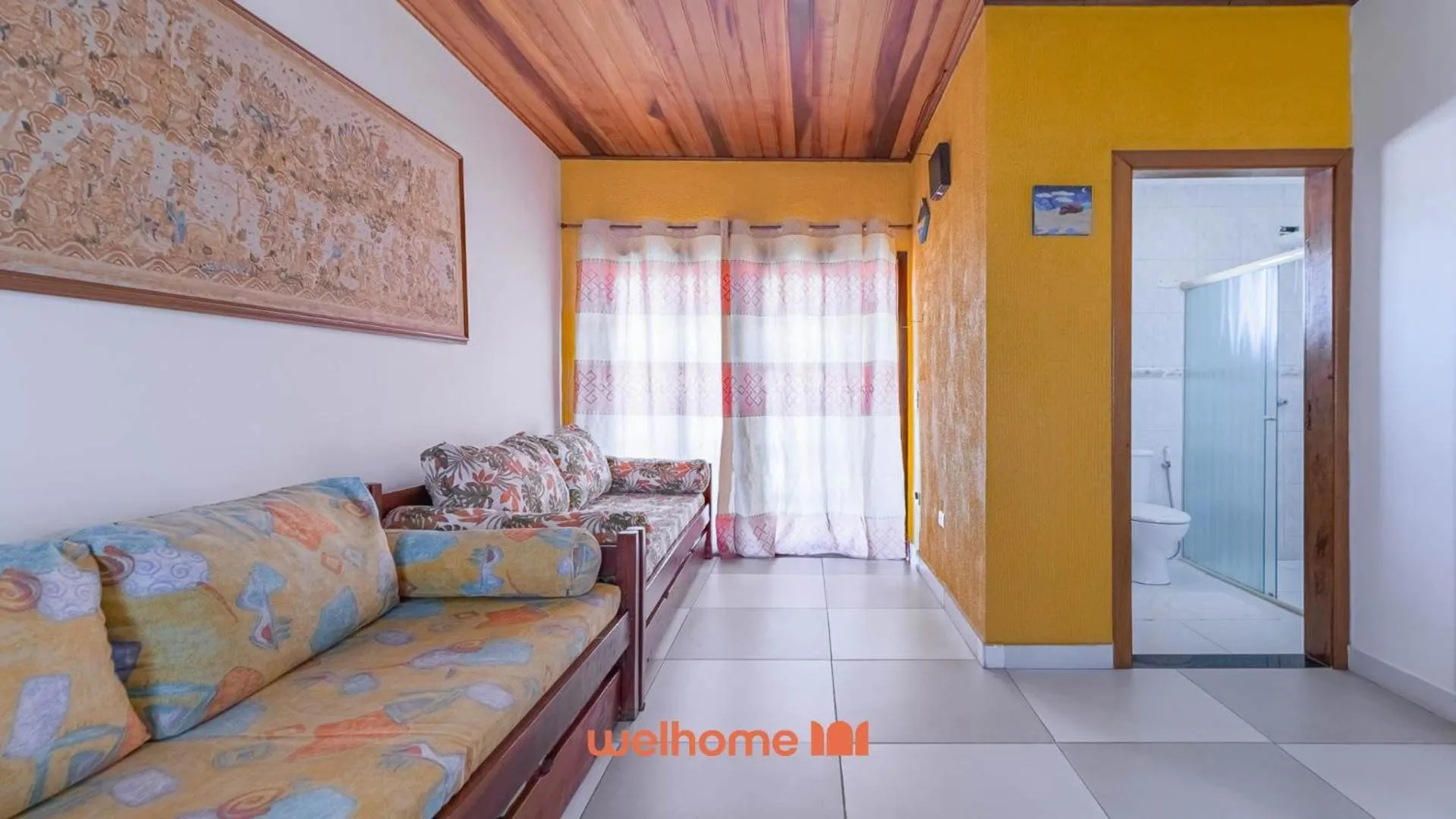 Living room in Casa Amarela Estufa 2 Ubatuba SP