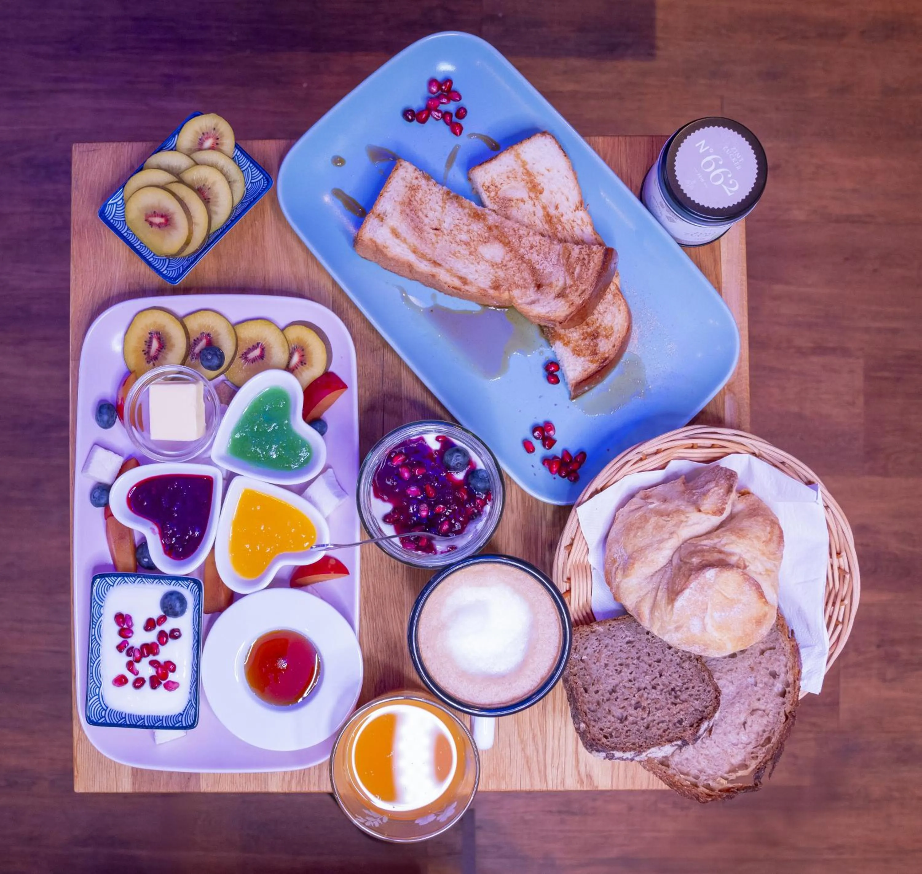 Food and drinks in Hotel Madeleine Biohotel