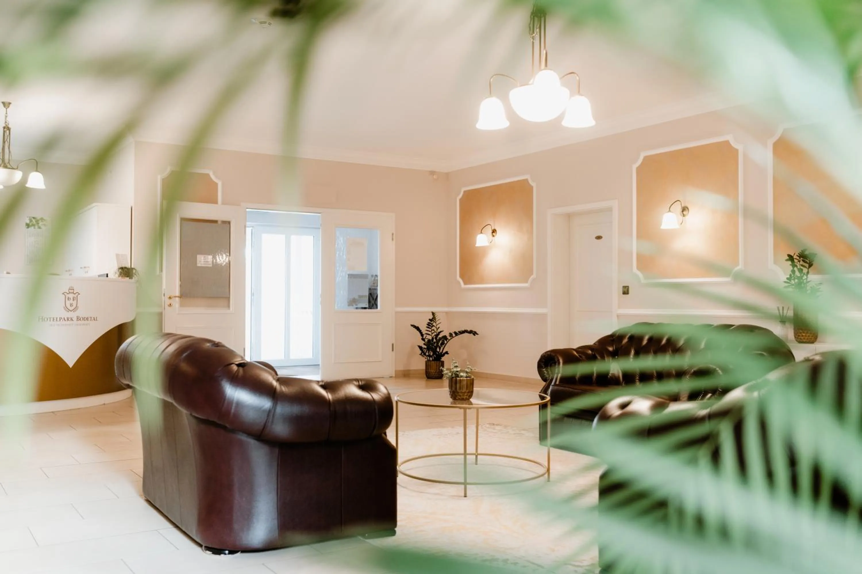 Seating area in Hotelpark Bodetal mit Ferienwohnungen