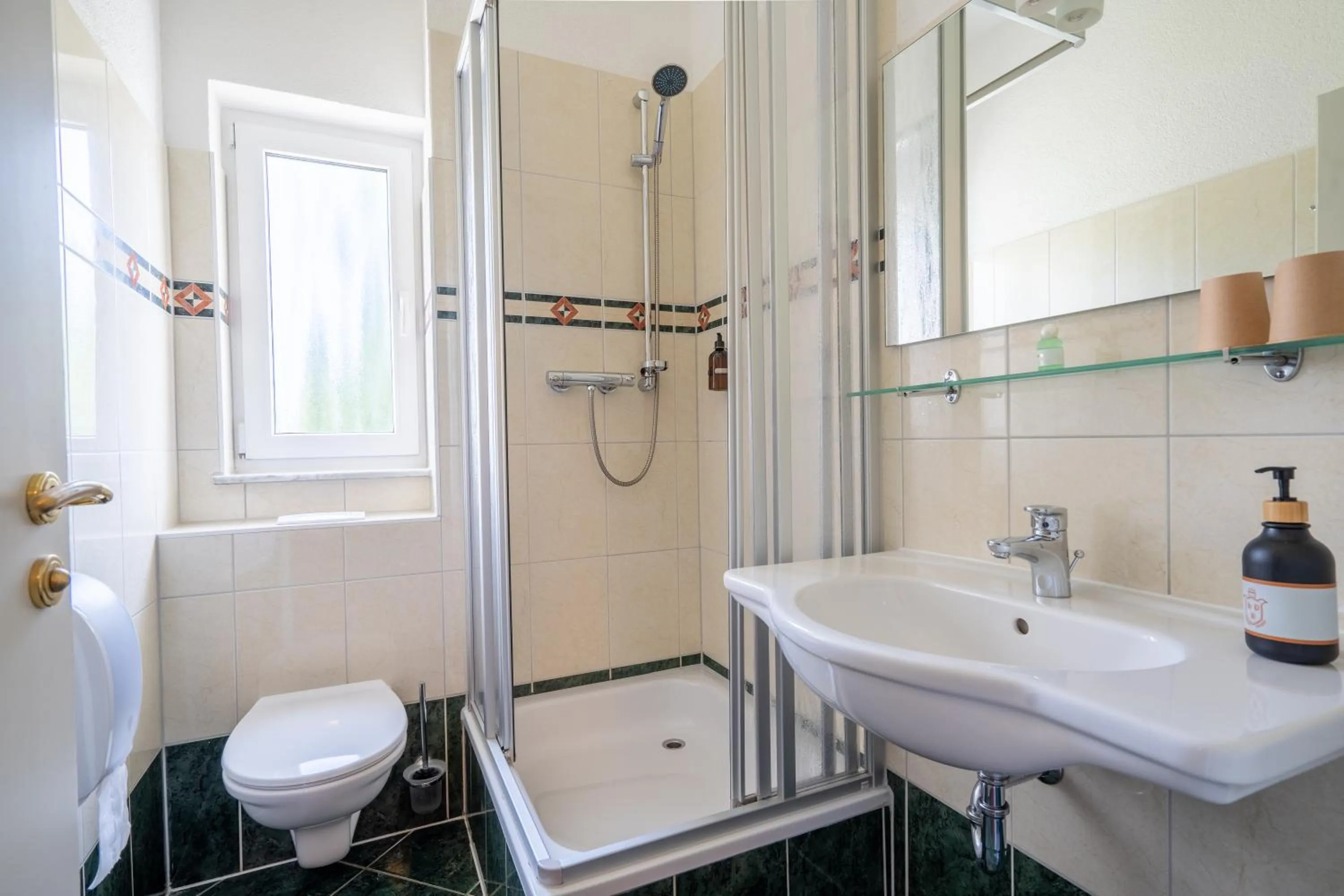 Shower in Hotelpark Bodetal mit Ferienwohnungen