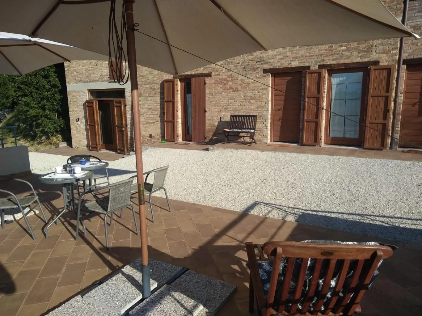 Patio in Green B&B Urbino Cá del vento