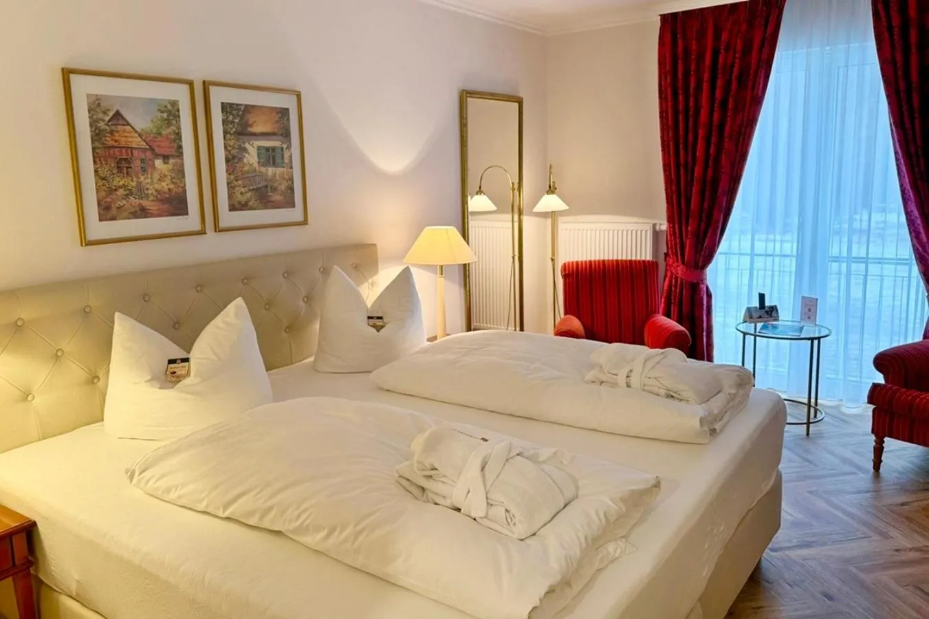 Bed in Hotel Döllnsee-Schorfheide