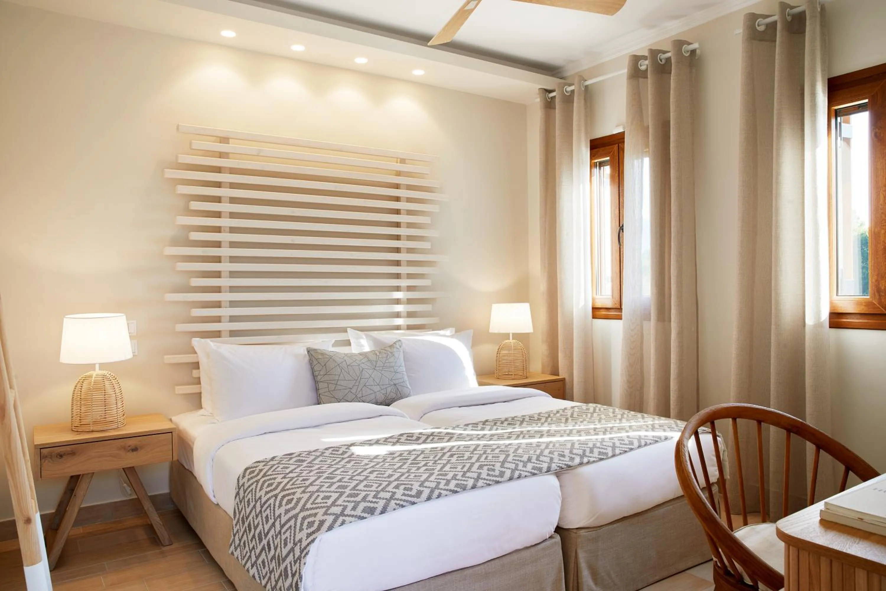 Bed in S & O Villas Corfu