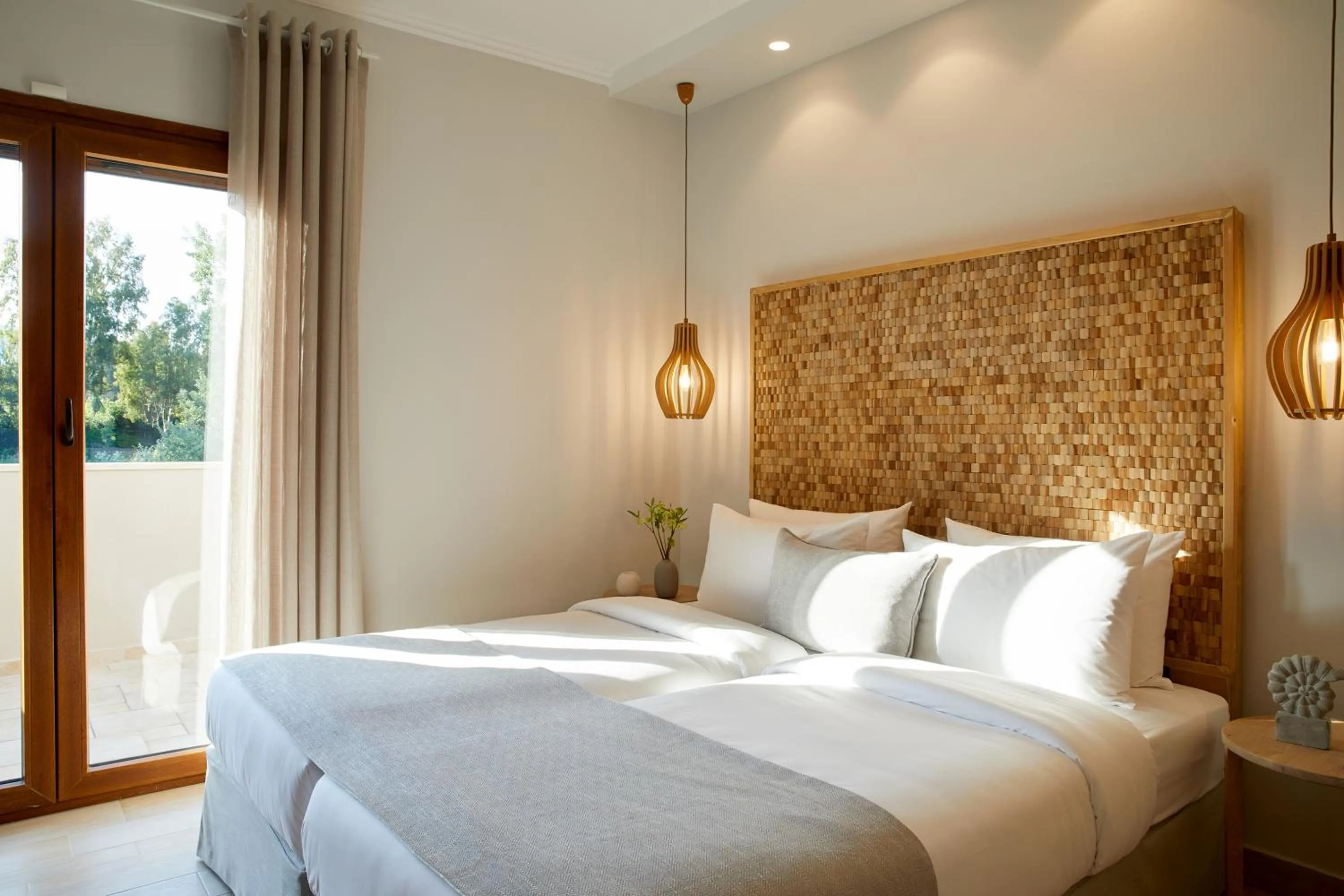 Bed in S & O Villas Corfu