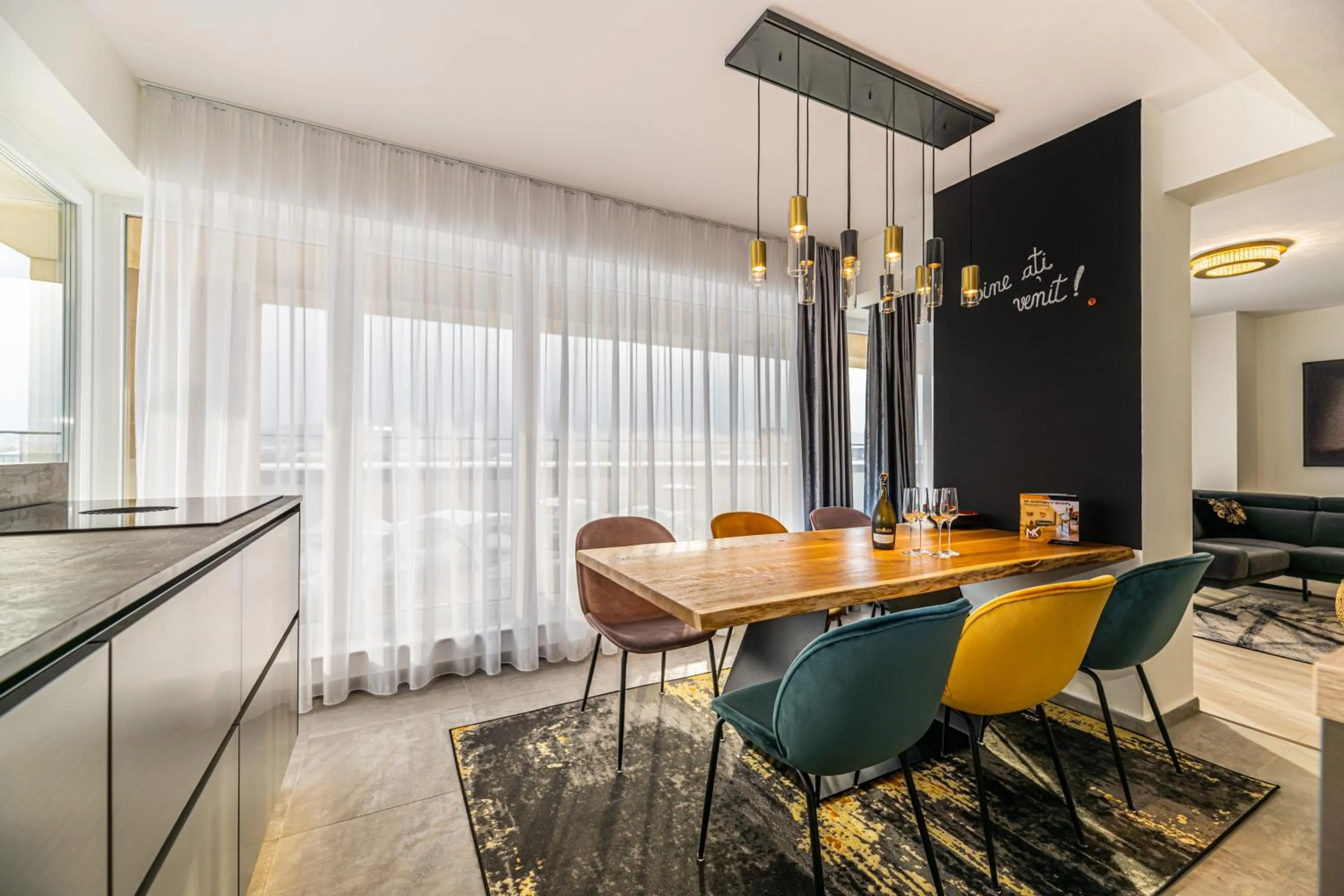 Dining area in MK Apartments Brasov