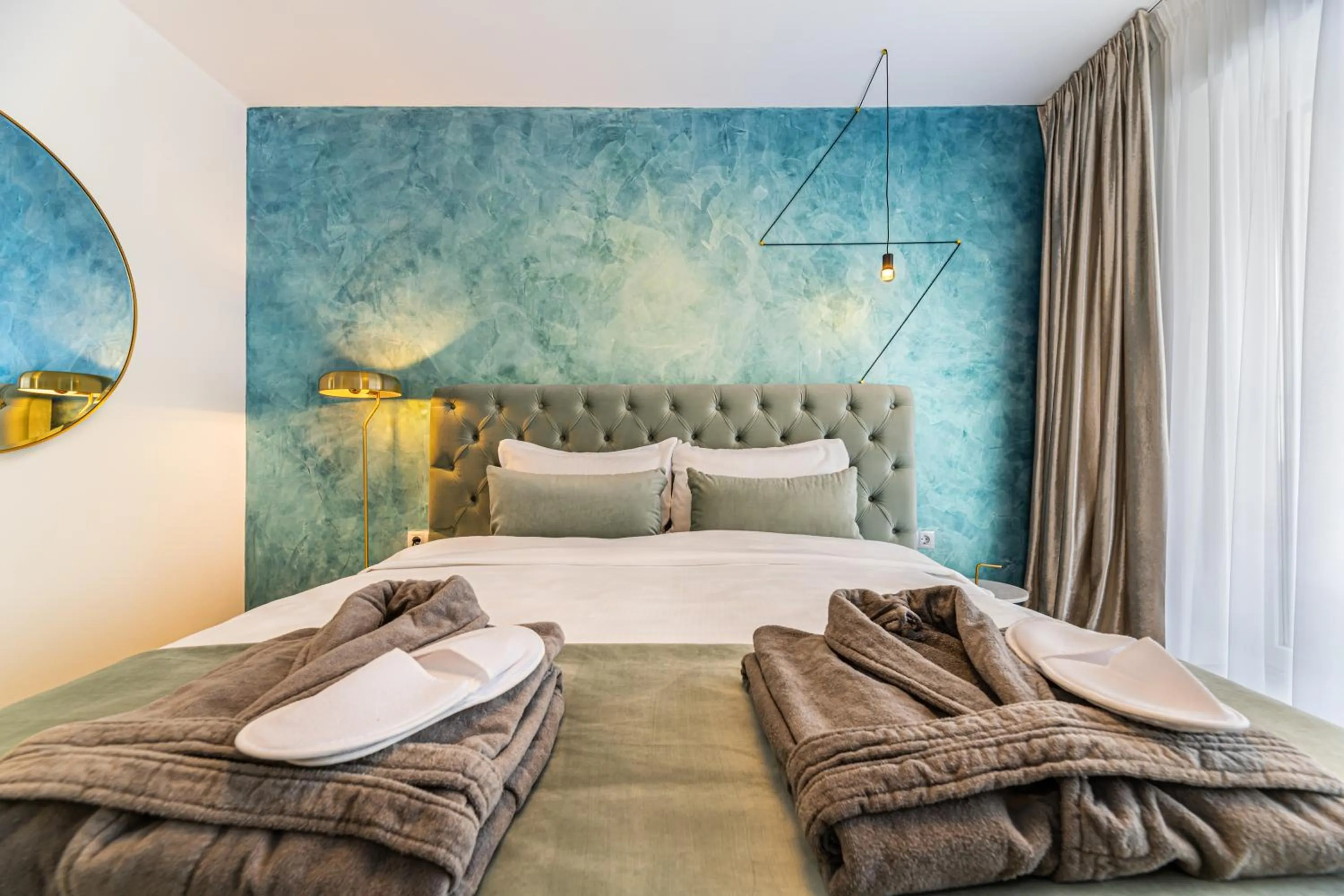 Bed in MK Apartments Brasov