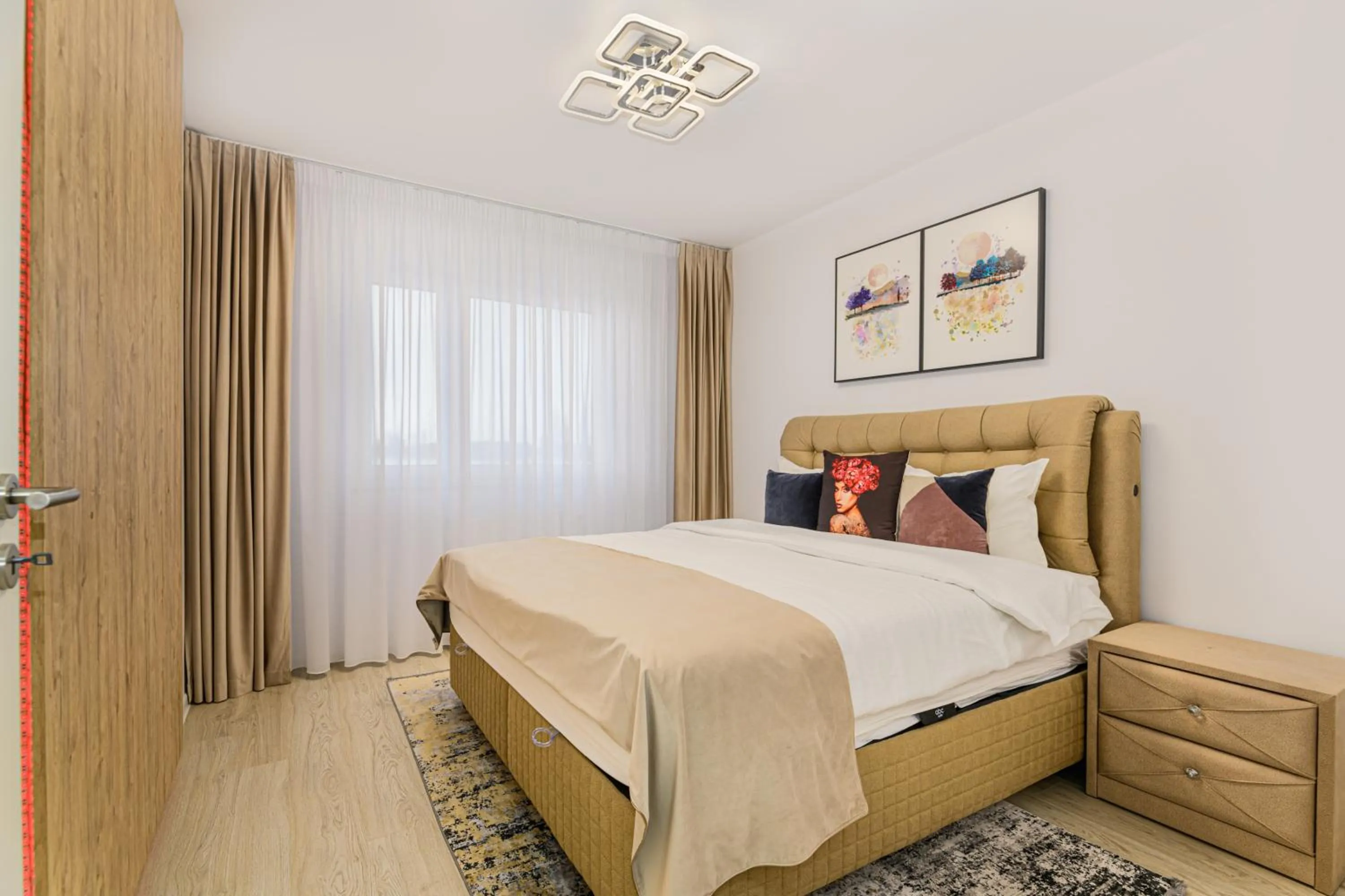Bed in MK Apartments Brasov