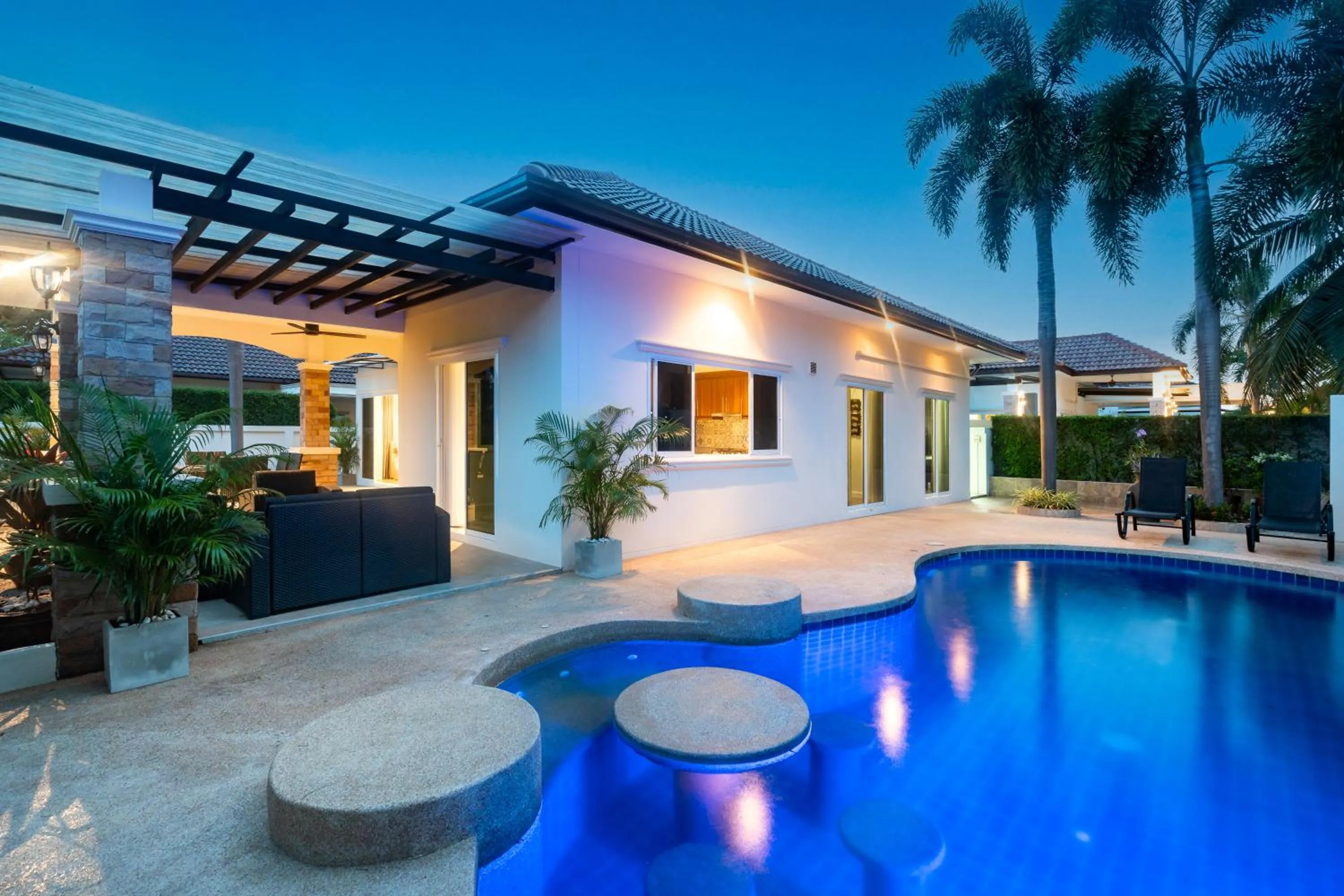 Pool view in Orchid Paradise Homes OPV 15