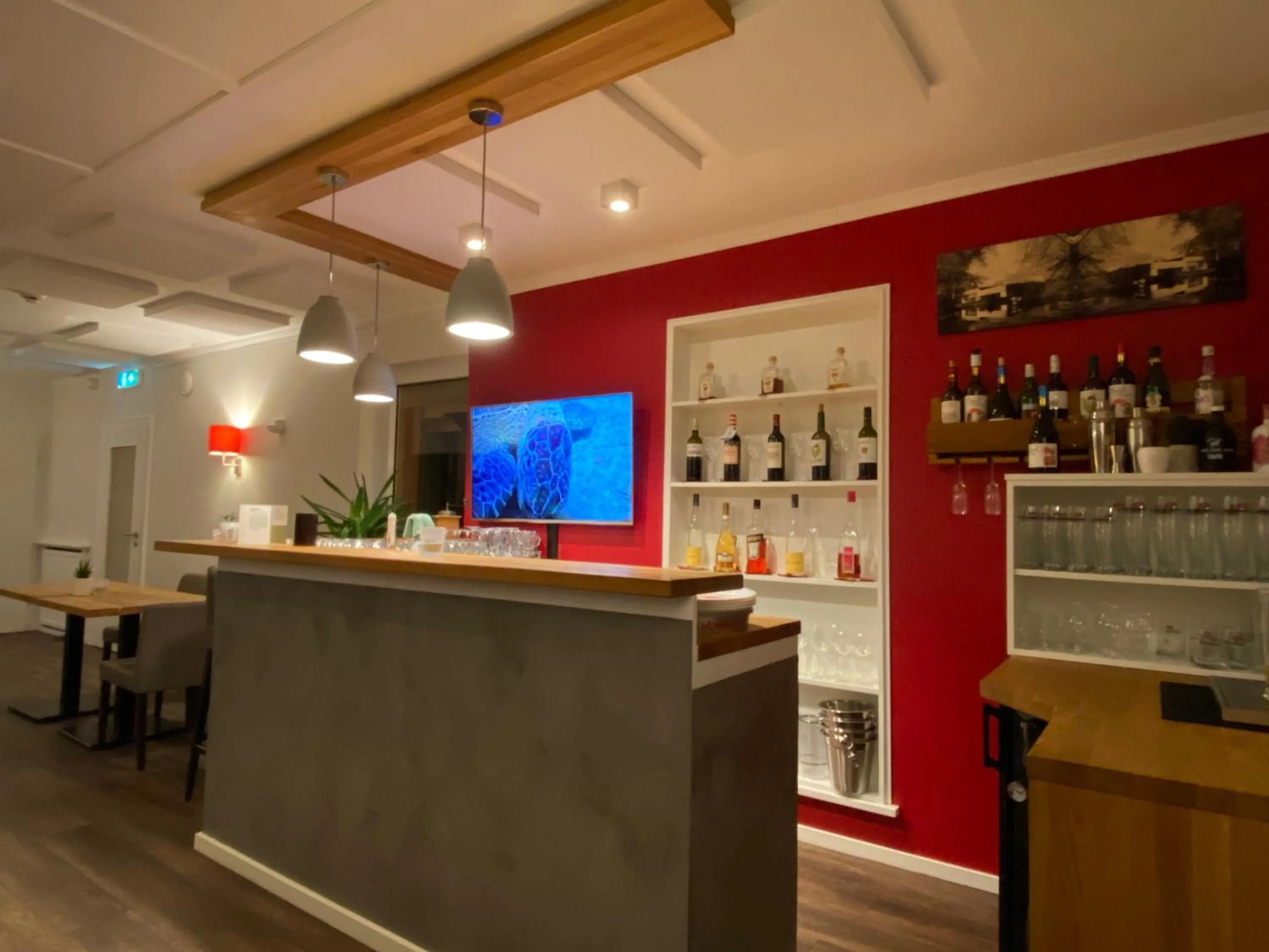 Communal lounge/ TV room in Hotel Sonnenhügel