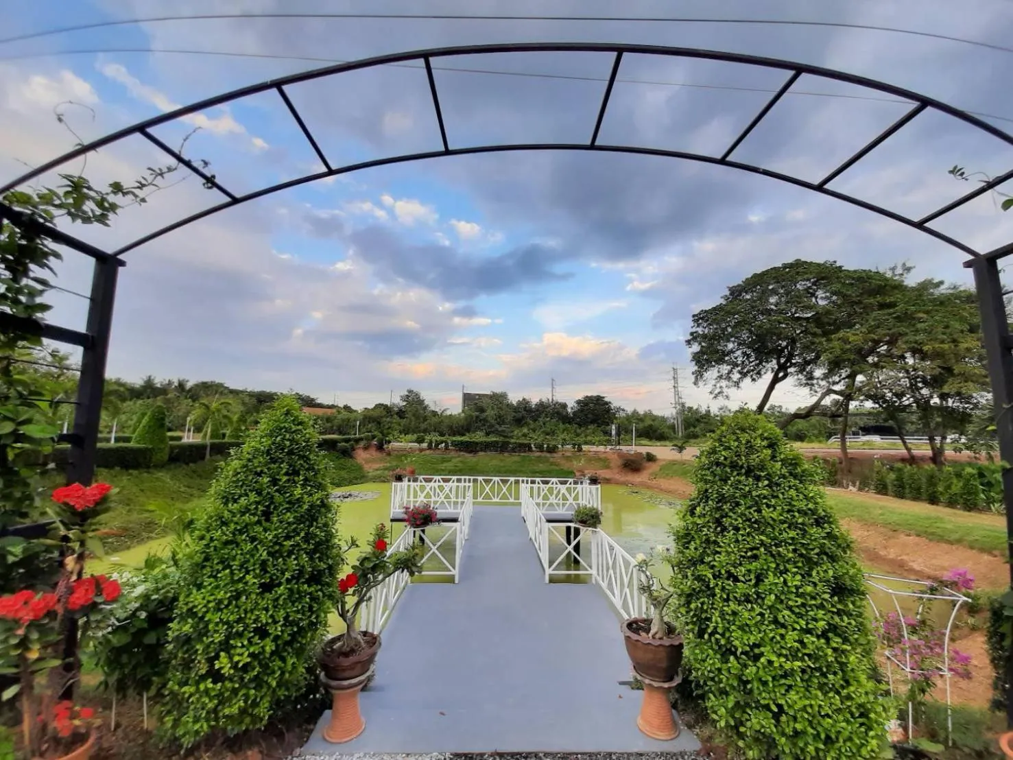 Garden view in Home resort