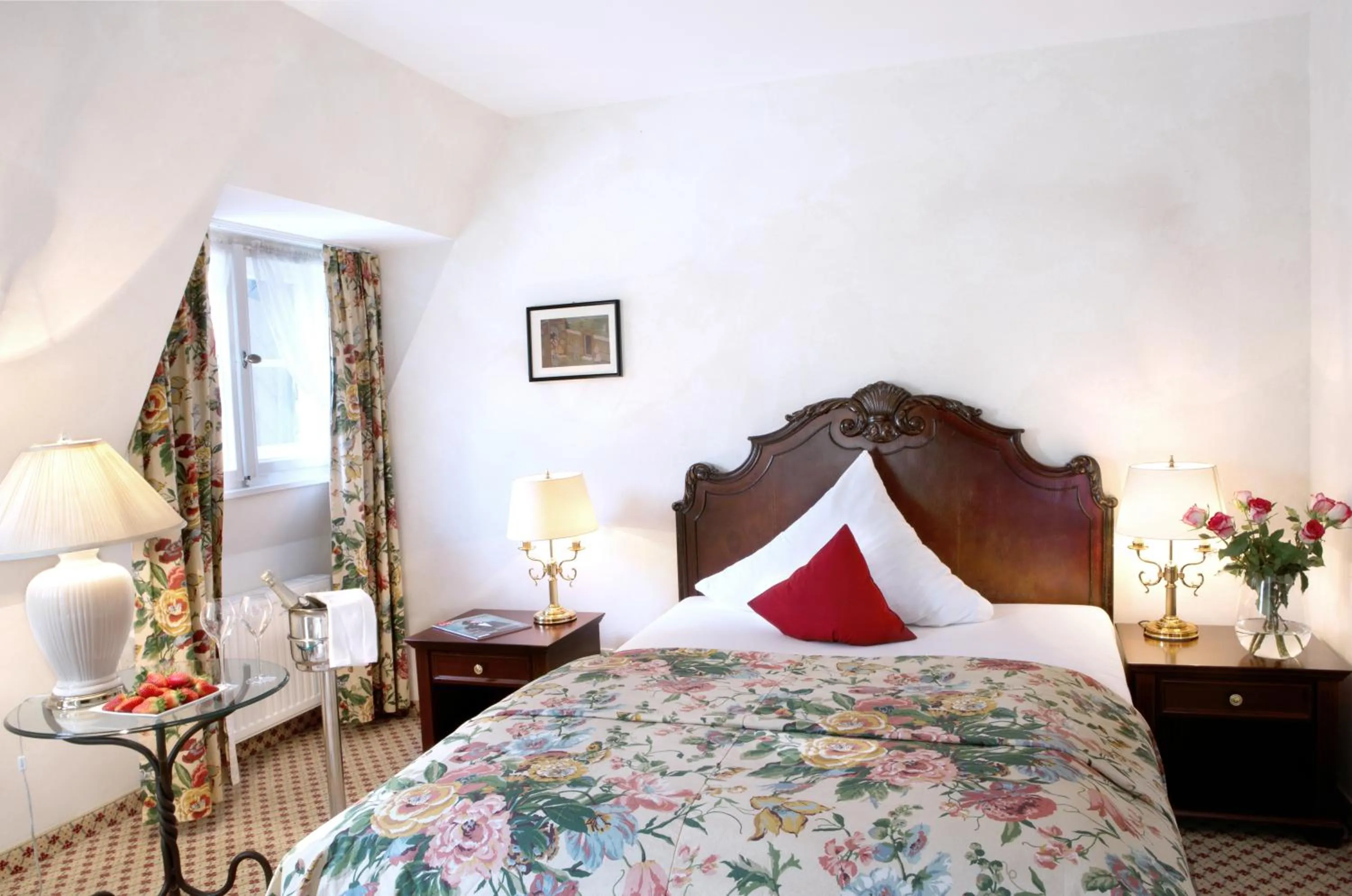 Bed in Das Jagdhaus Waldidyll Erzgebirge