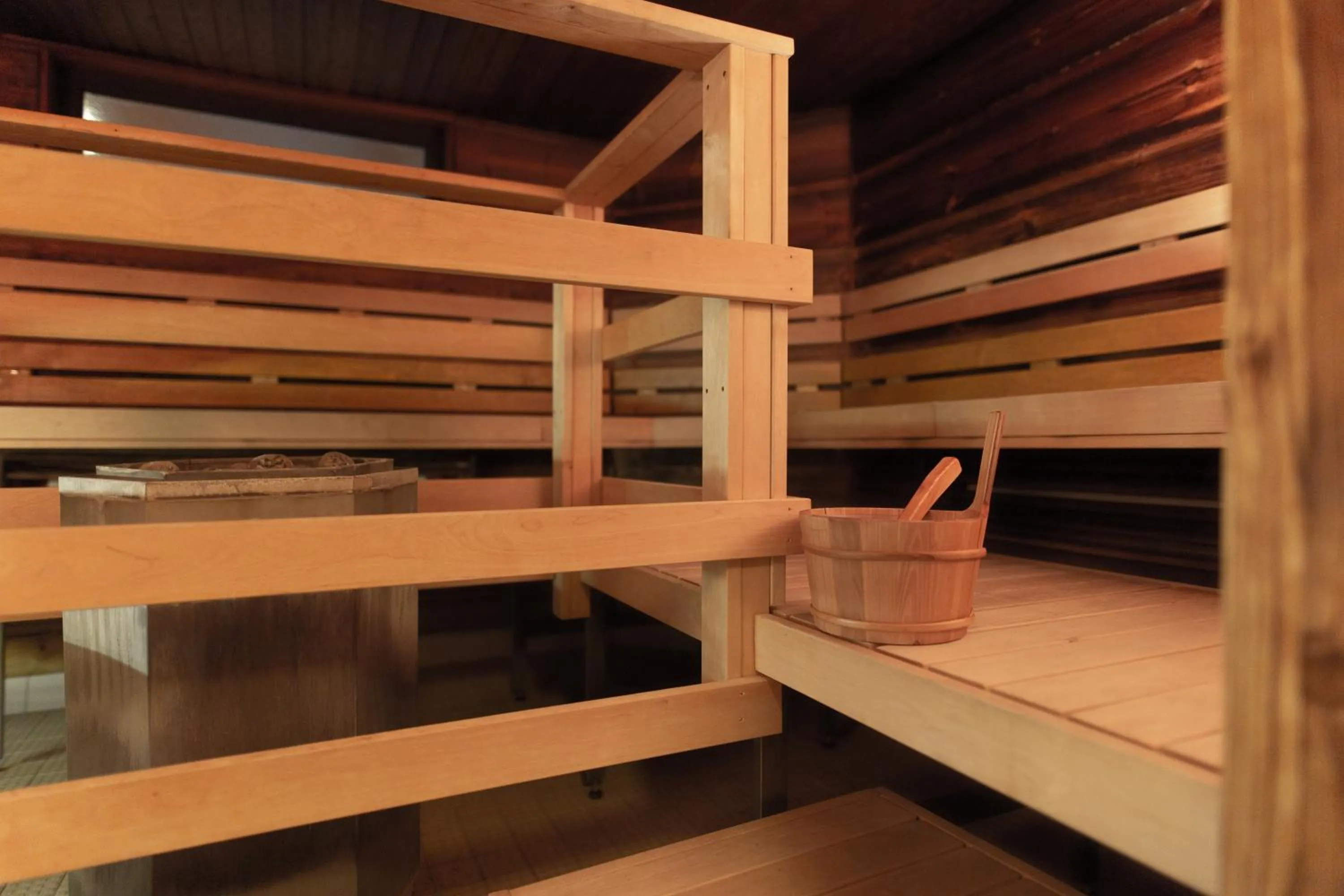 Sauna, Bed in Keurusselkä Resort