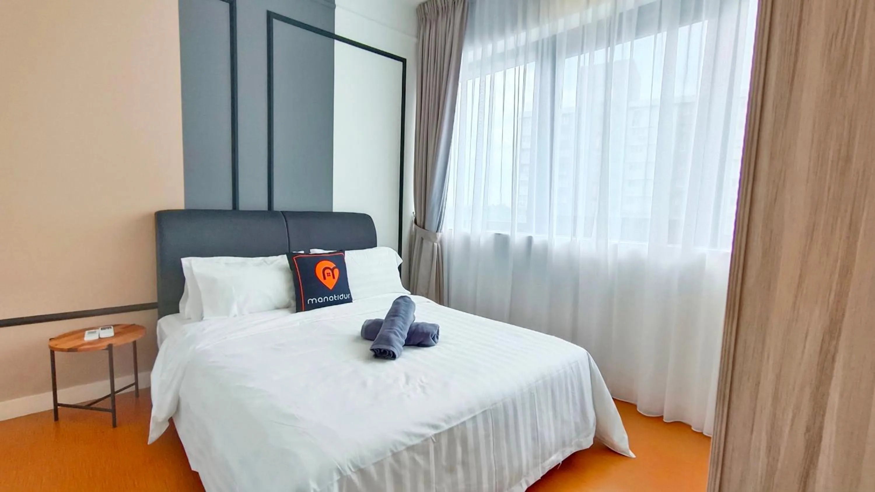 Bedroom, Bed in Manatidur@THE HUB SS2