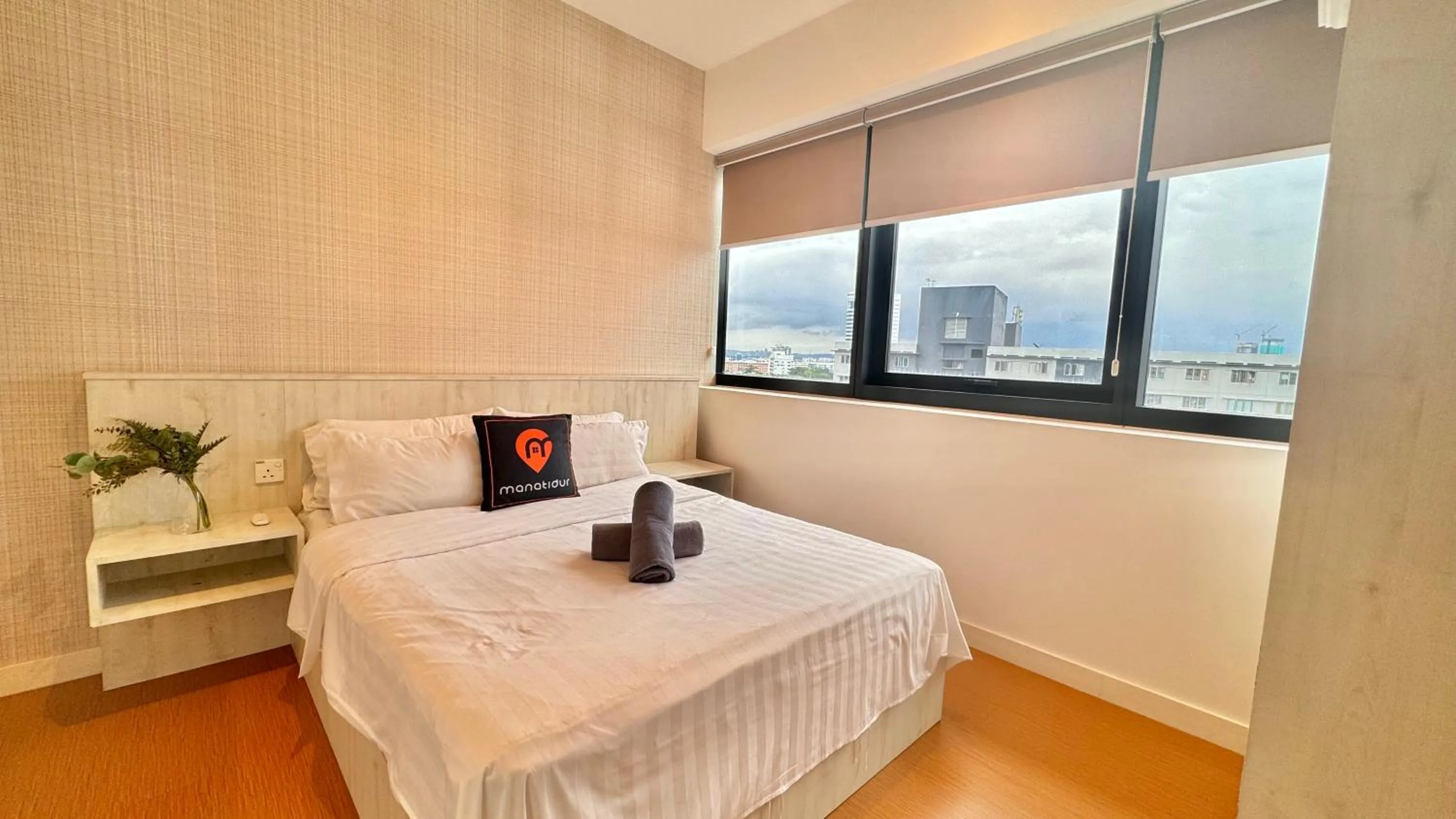 Bedroom, Bed in Manatidur@THE HUB SS2