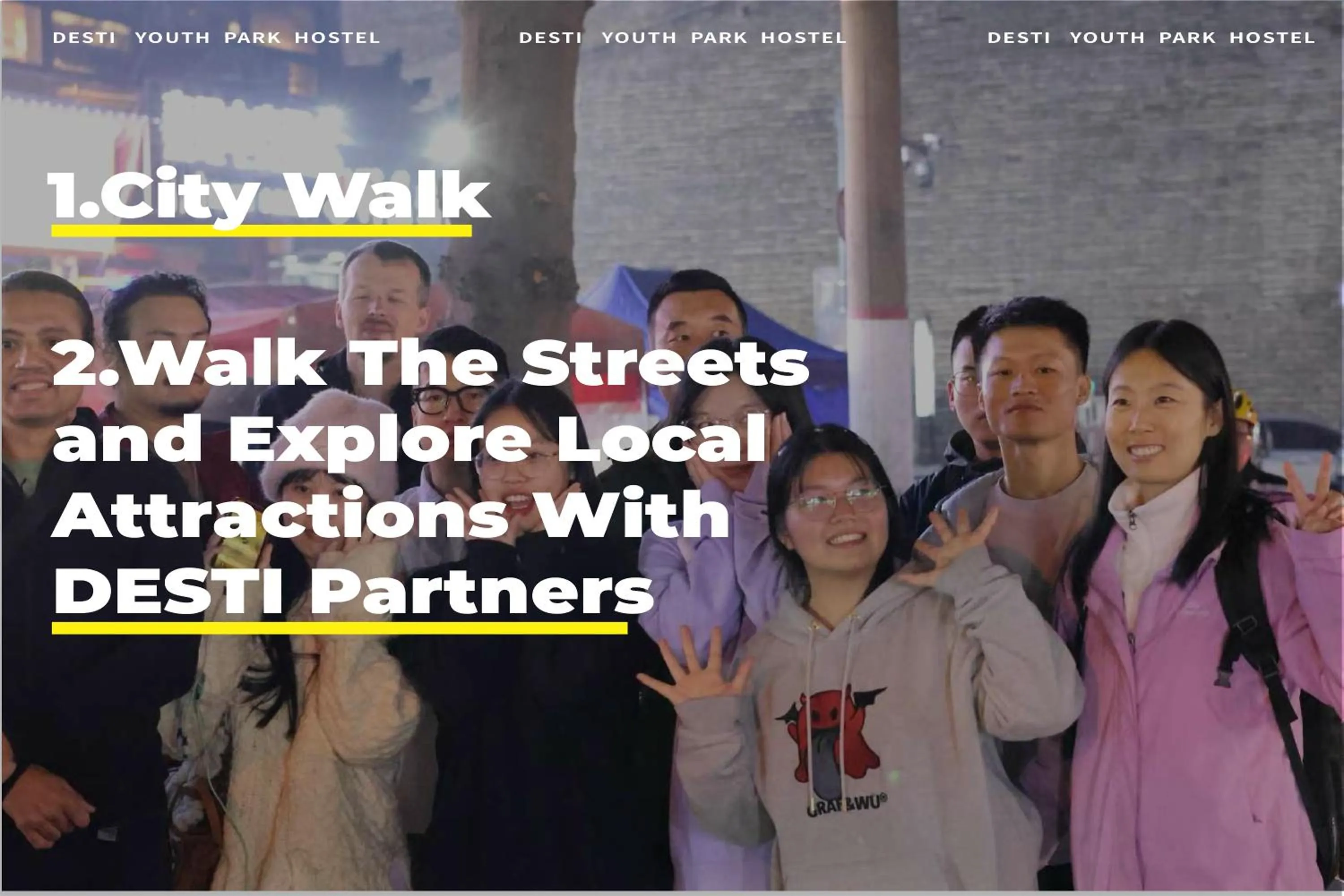 People in Xi'an Desti Youth Park Hostel Bell & Drum Tower